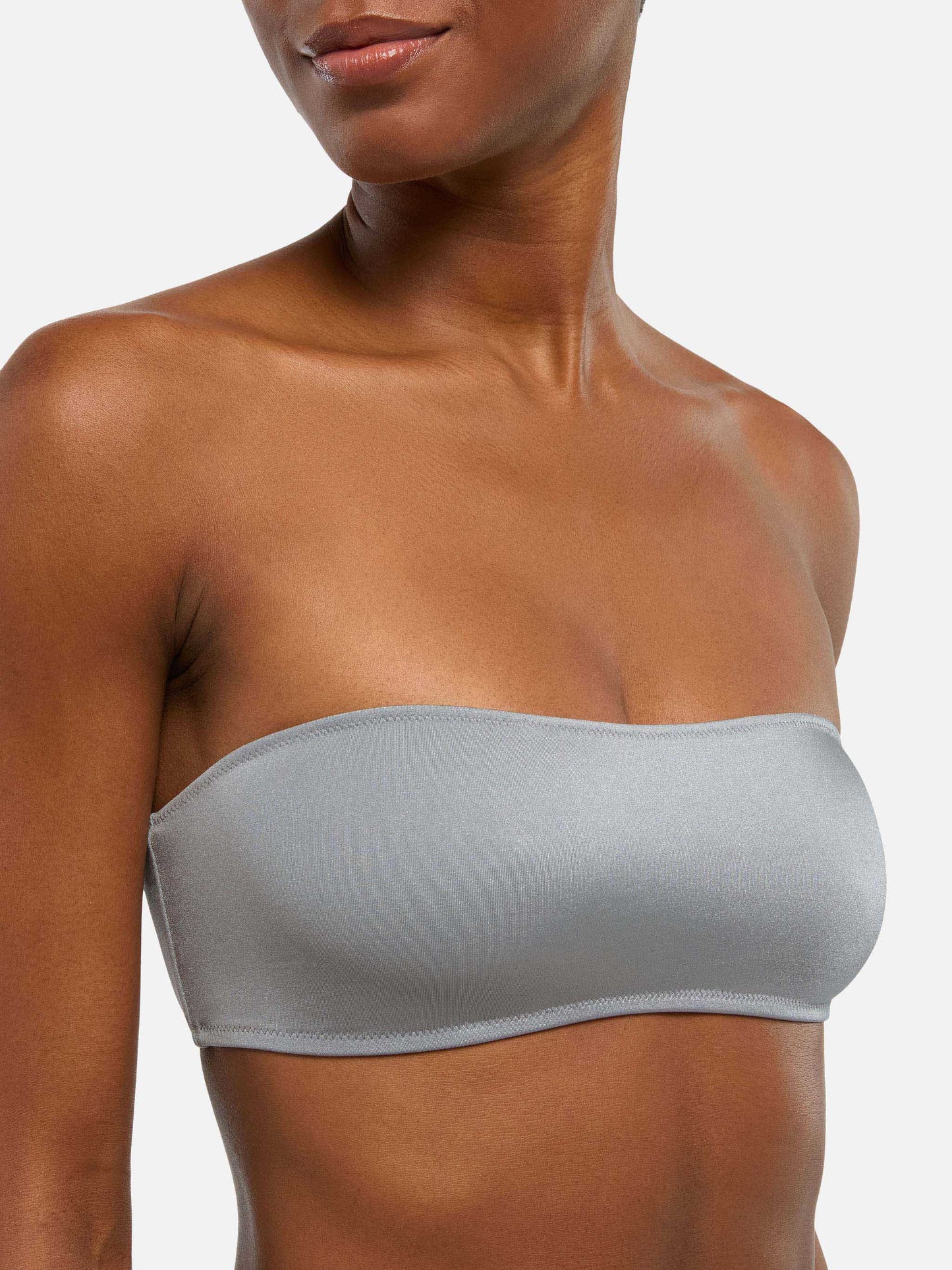 Rebby shimmier grey bandeau top