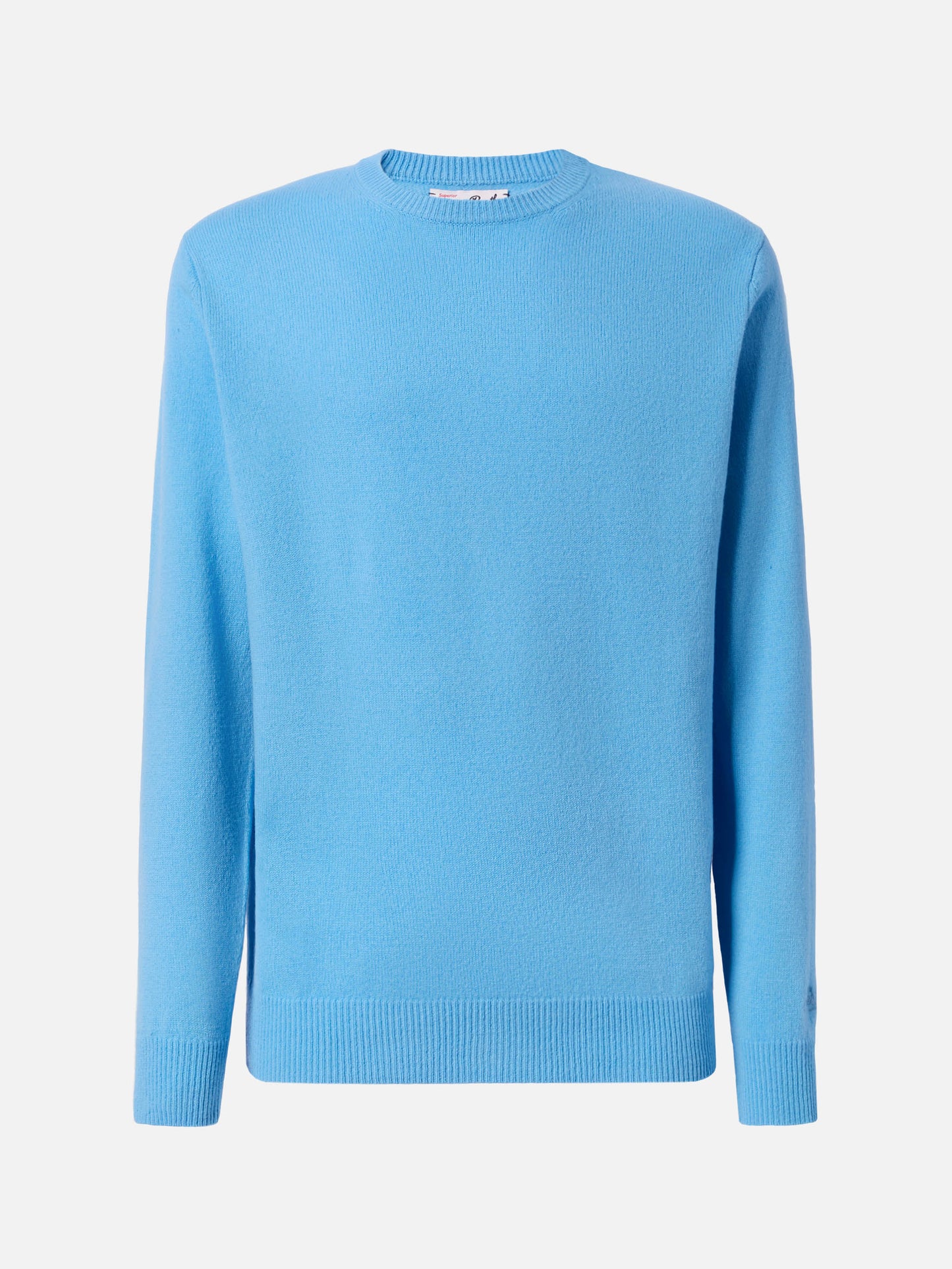 Regent Pullover aus 100 % Lammwolle in Staubblau