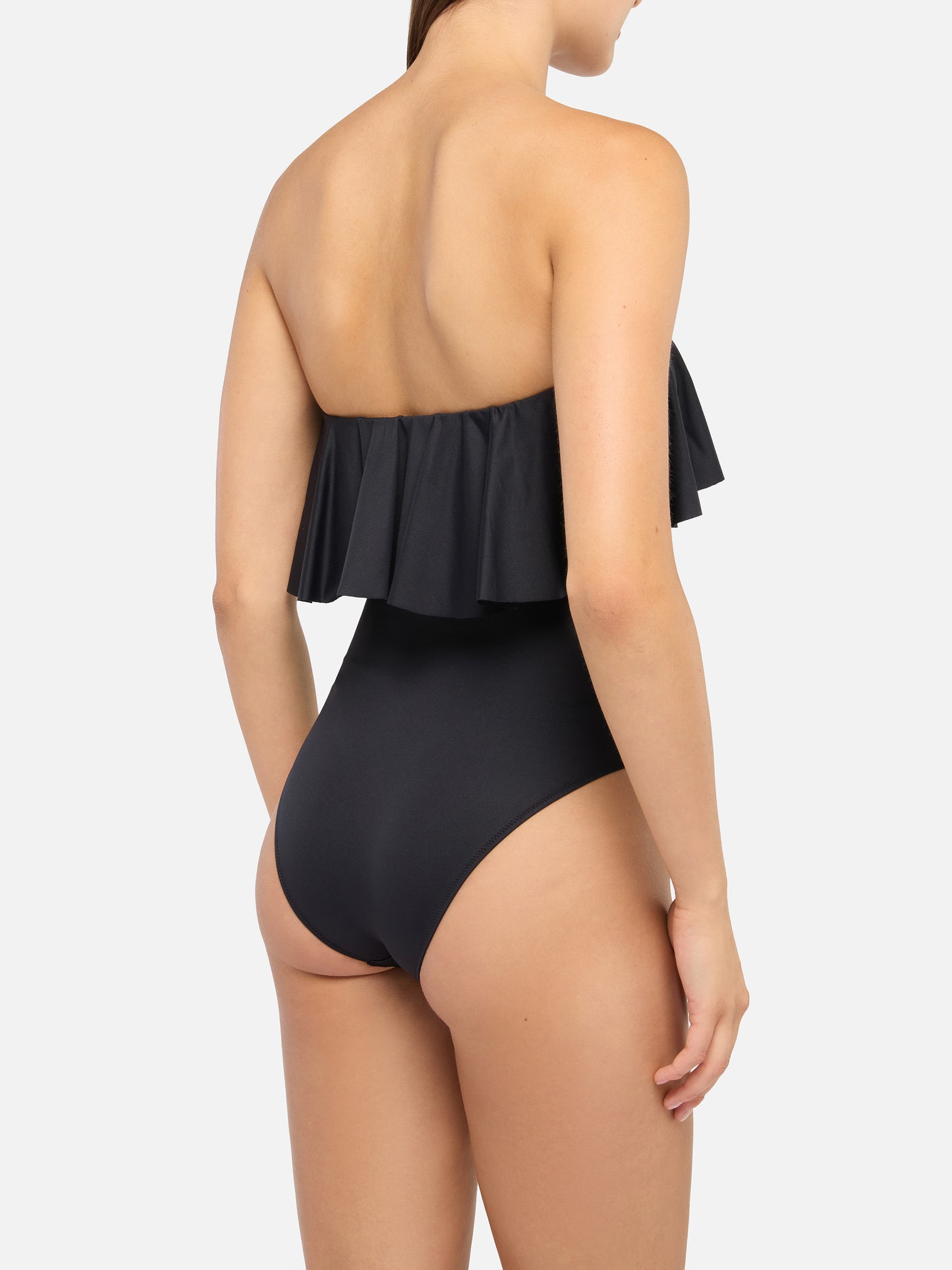 Costume intero nero Roxy con volant
