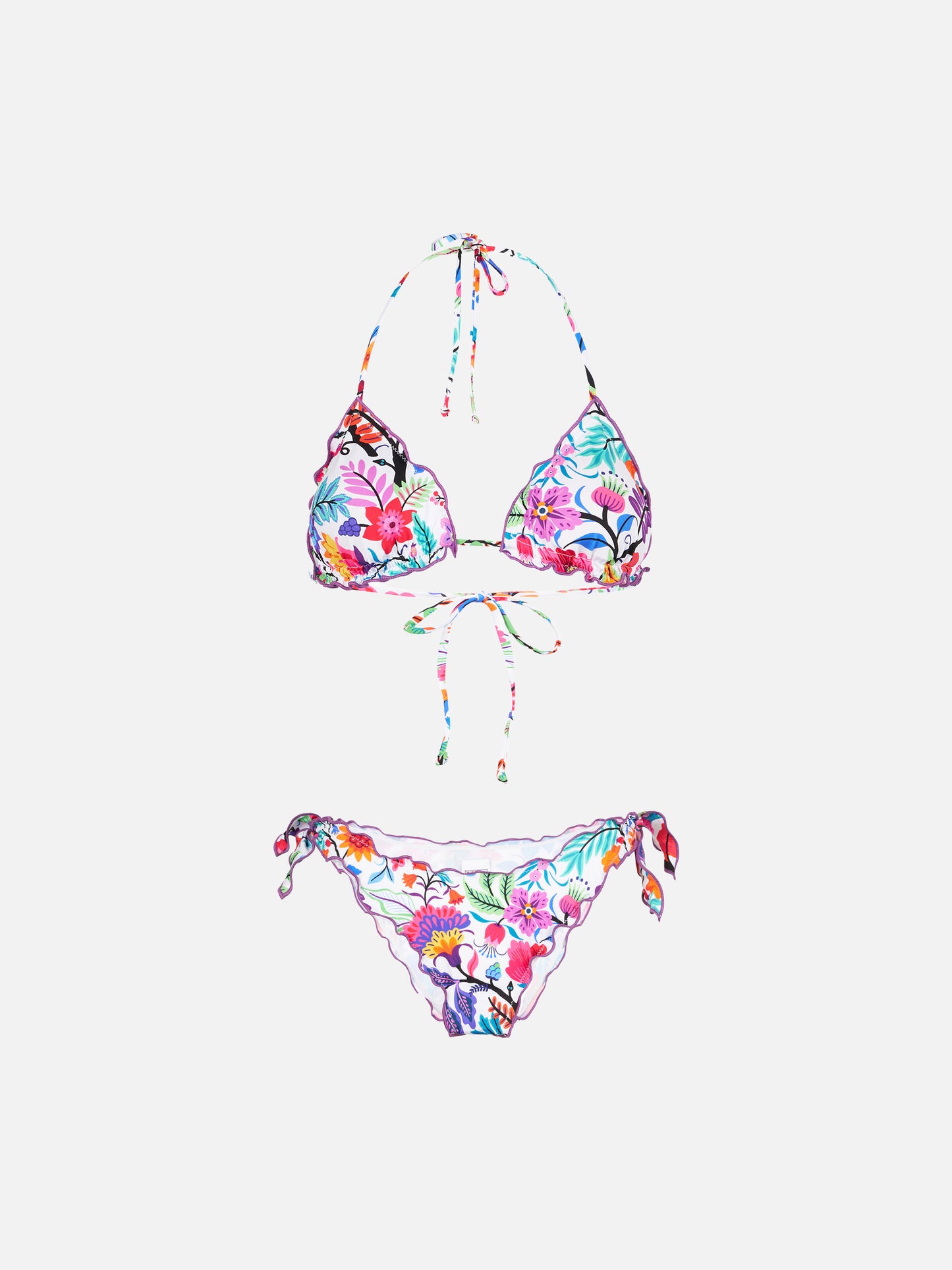 Damen-Triangel-Top mit Blumenprint