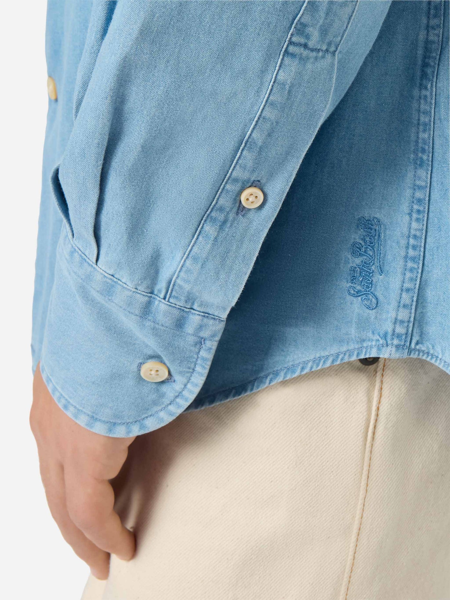 Seefeld chambray shirt with classic collar