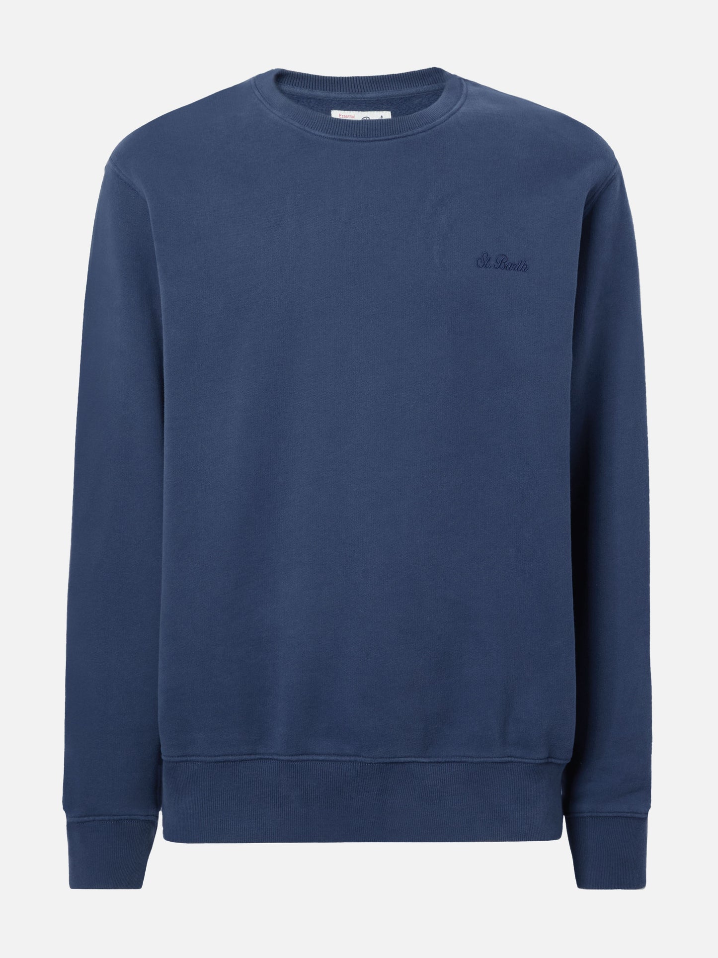 Sweat-shirt Soho en coton bleu marine avec broderie St. Barth