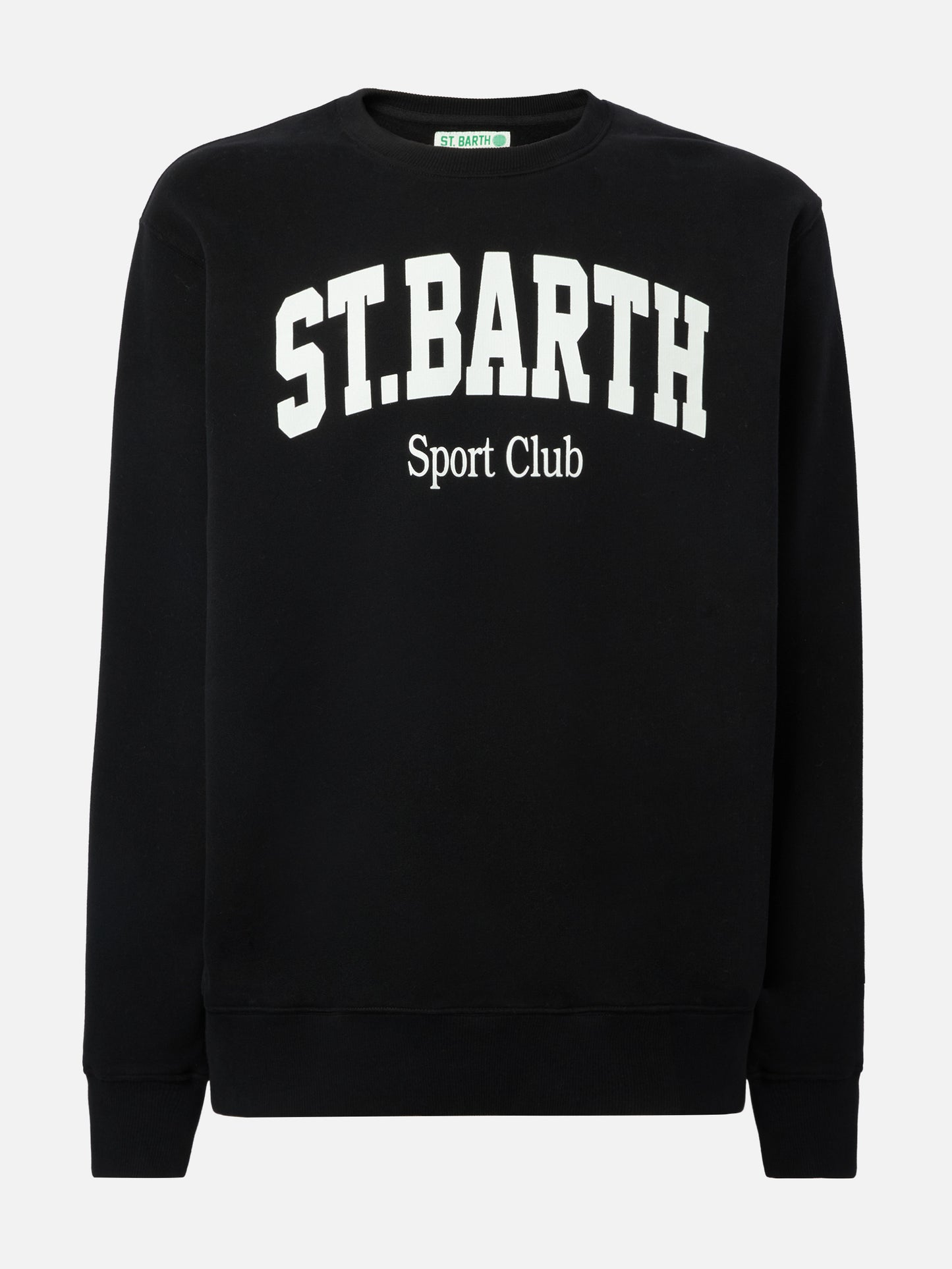 Soho cotton sweatshirt in black with St. Barth Sport Club print