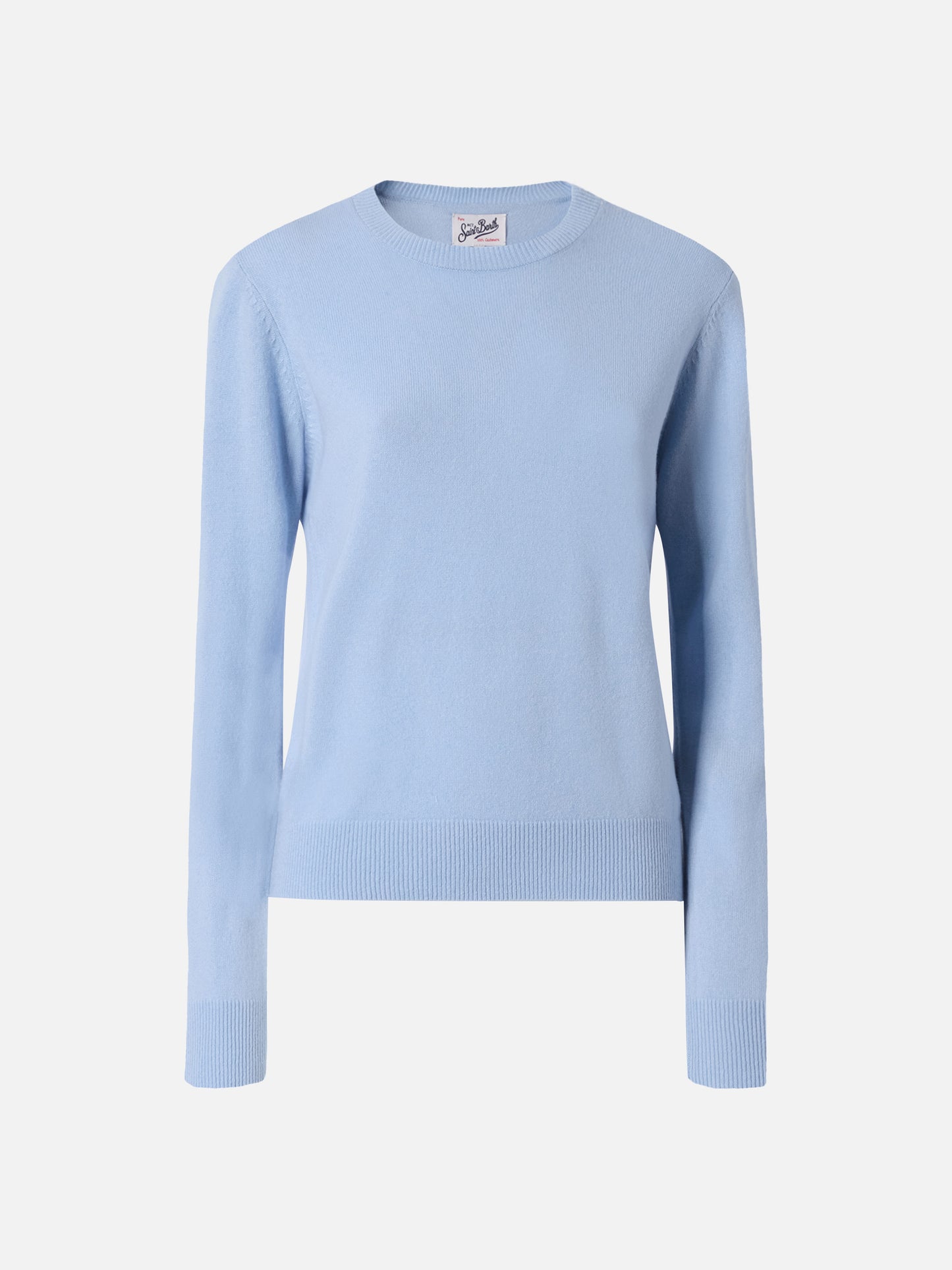 Maglione Sorbonne in 100% CASHMERE azzurro