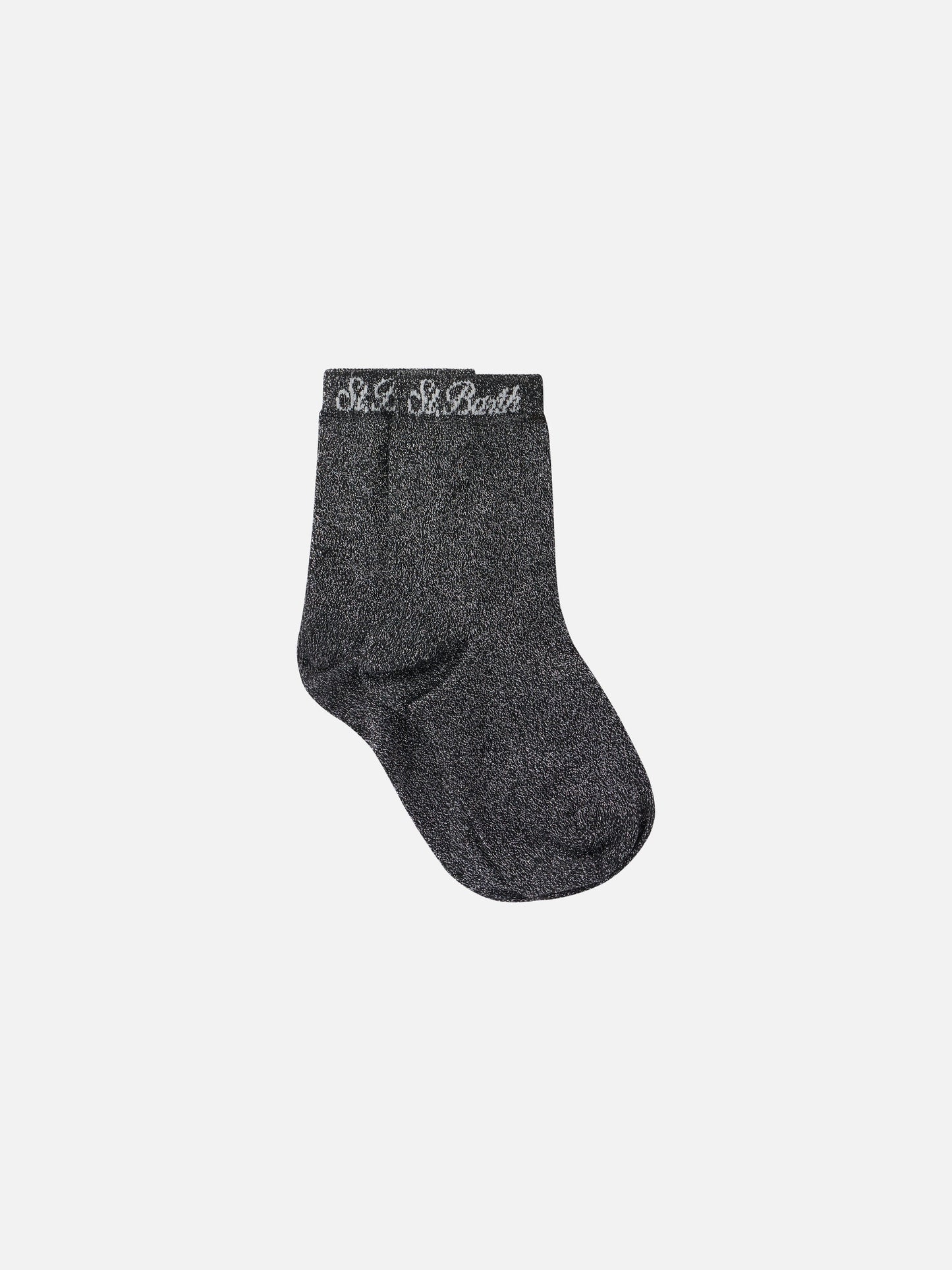 Woman black lurex socks - MC2 Saint Barth