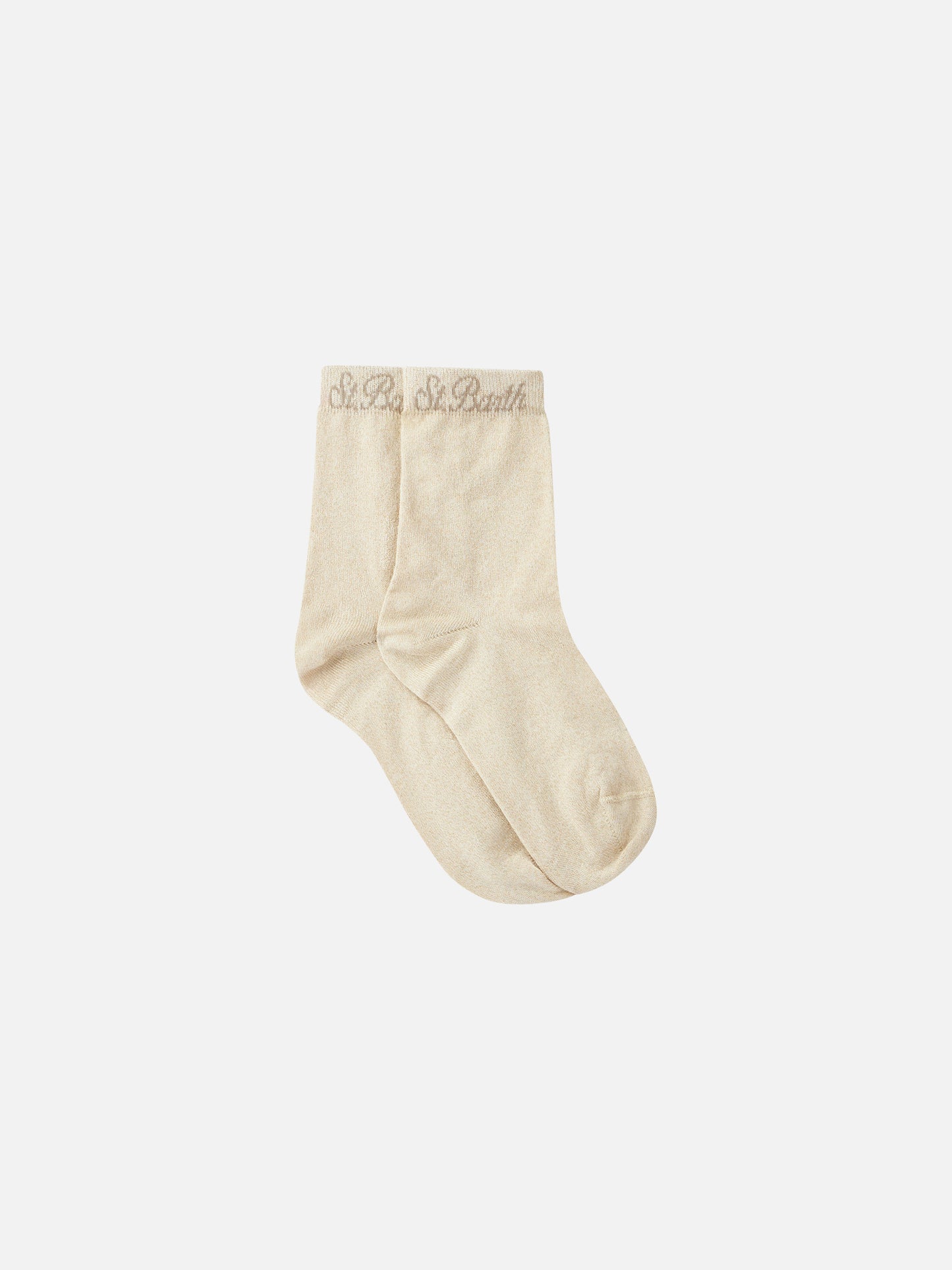 Woman beige lurex socks - MC2 Saint Barth