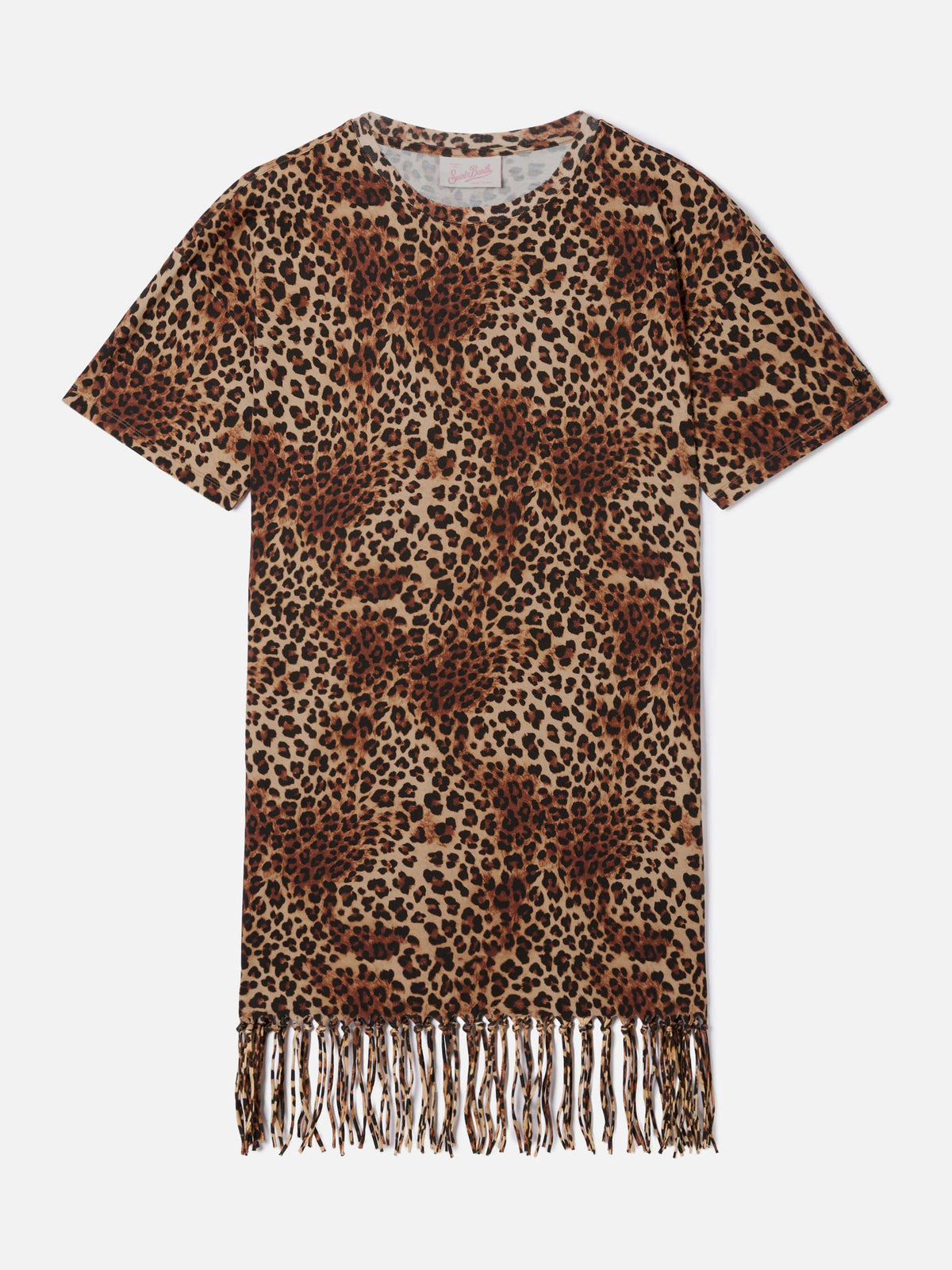 Midi-Sereia-Kleid mit Allover-Leopardenprint
