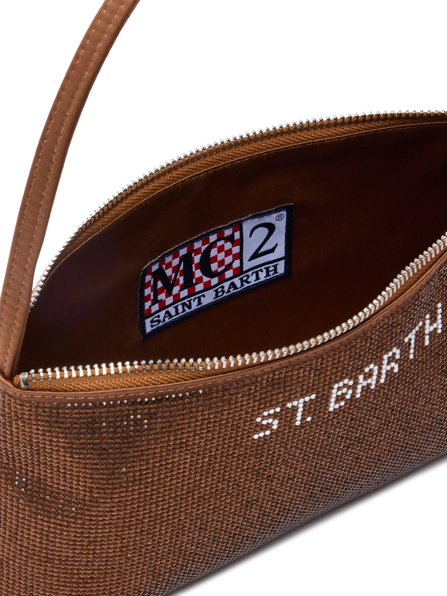 Mini bag Strassy with brown rhinestones - MC2 Saint Barth