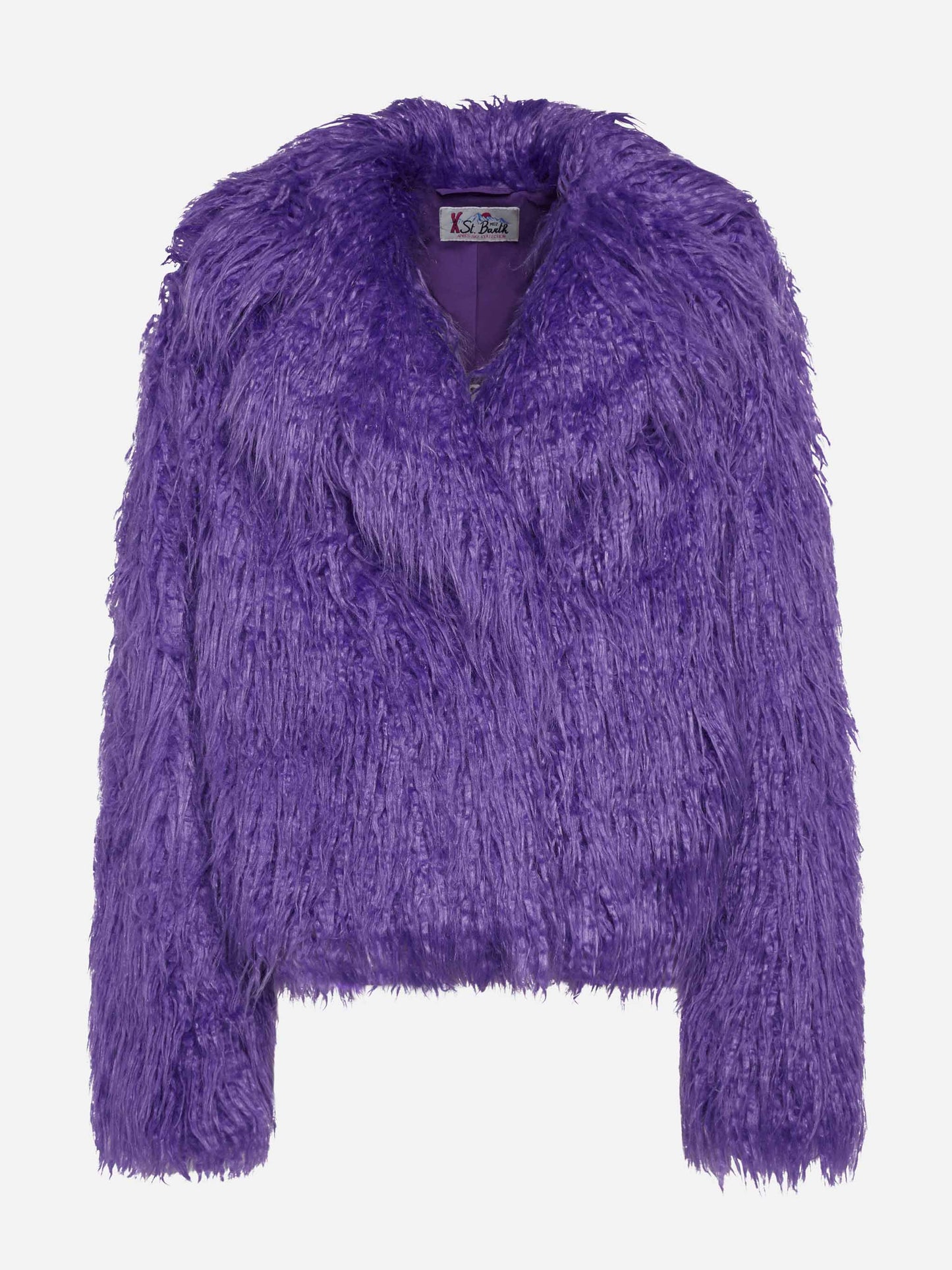 Purple furry short jacket Sully - MC2 Saint Barth