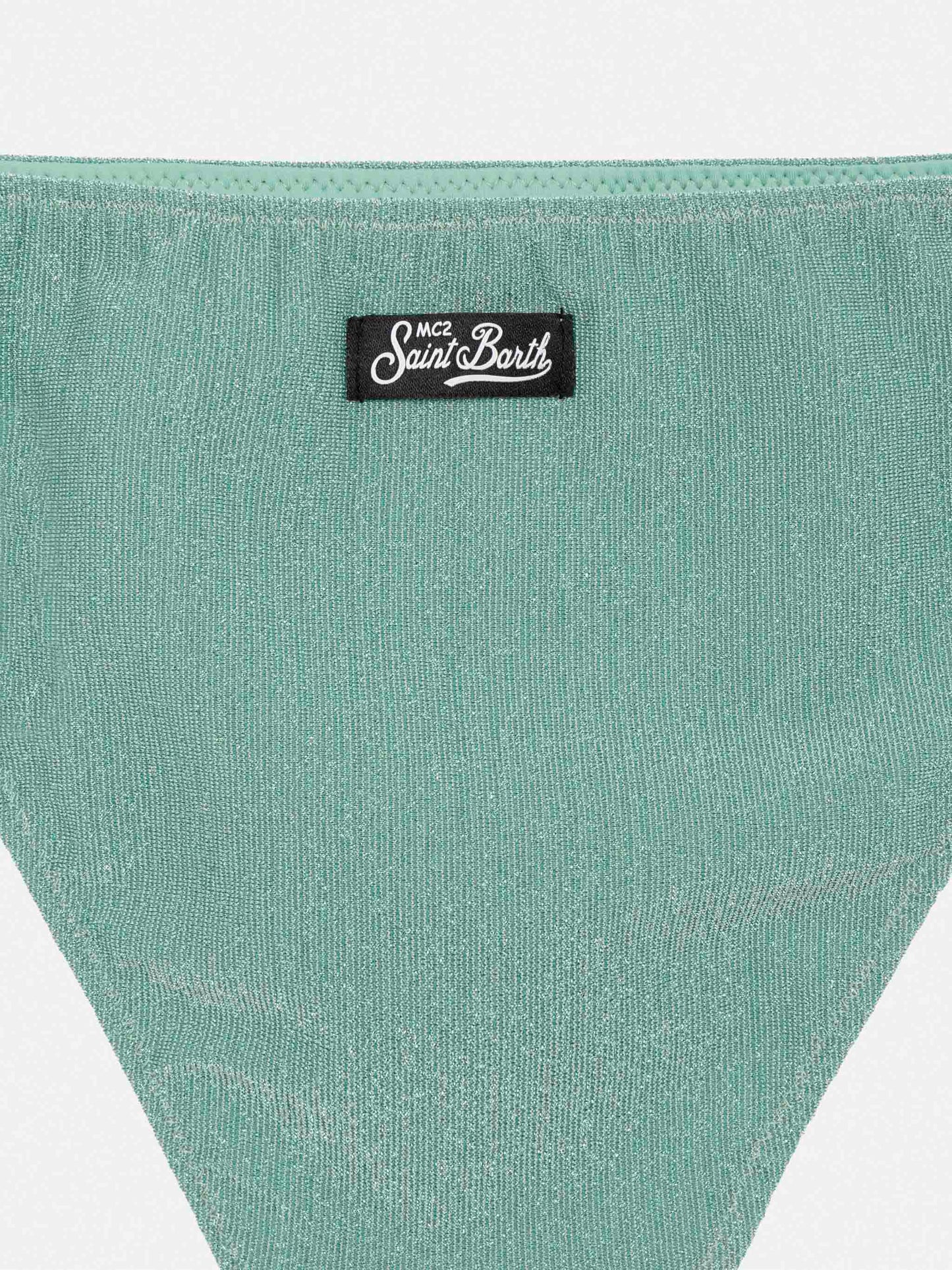 Tilly lurex bikini with smocked point embroidery - MC2 Saint Barth