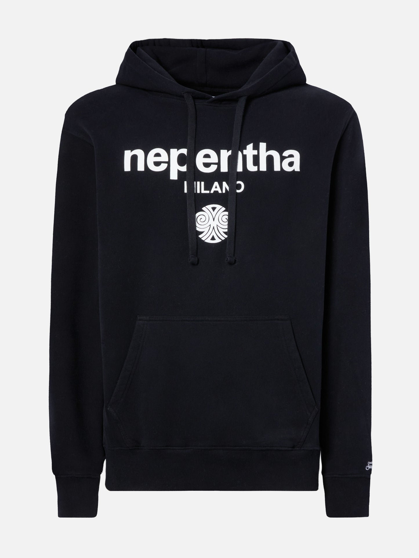 Tribeca cotton hoodie in black with Nepentha print | NEPENTHA SPECIAL EDITION