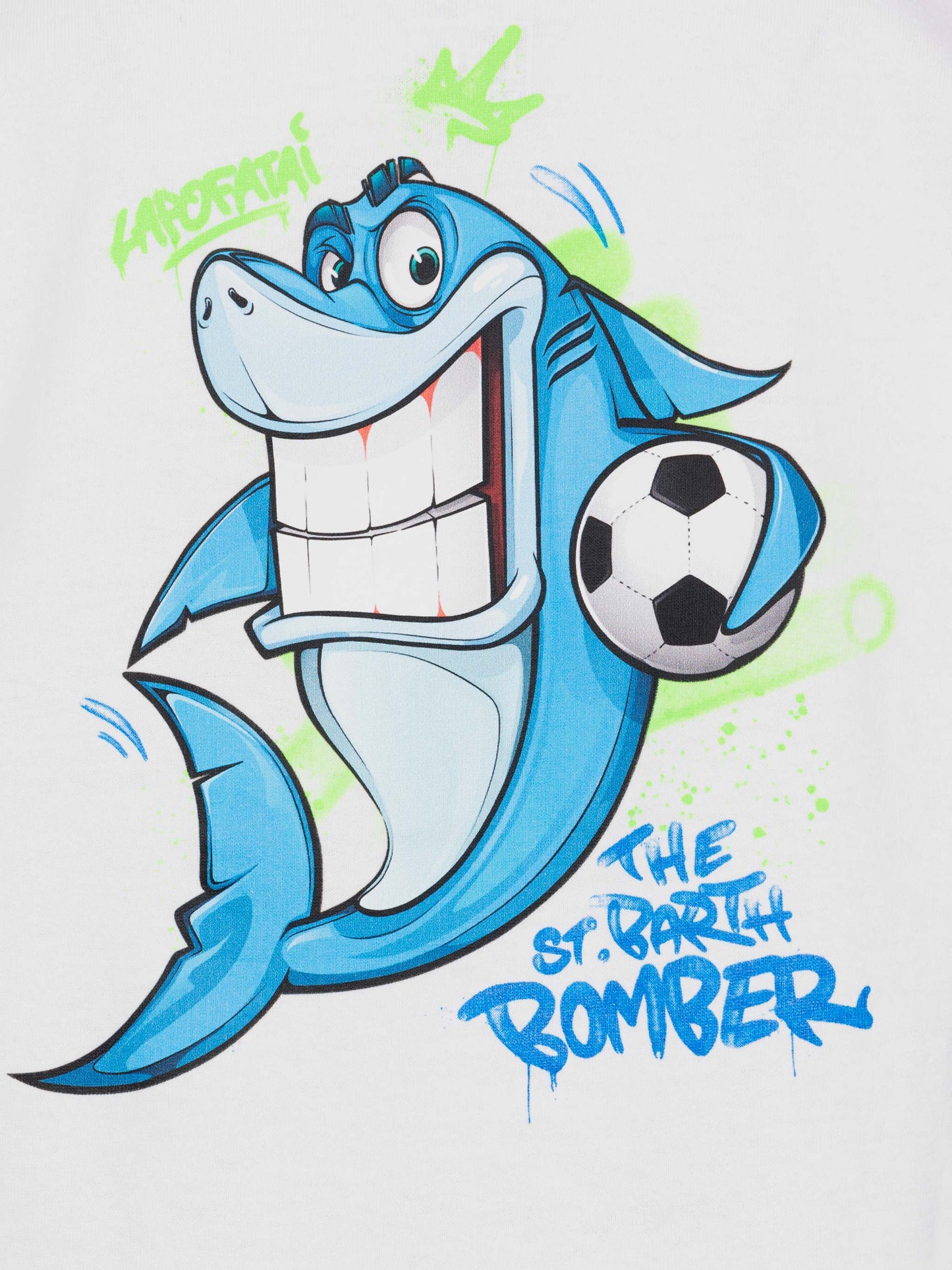 Cotton t-shirt with Cryptopuppets shark print | CRYPTOPUPPETS SPECIAL EDITION - MC2 Saint Barth