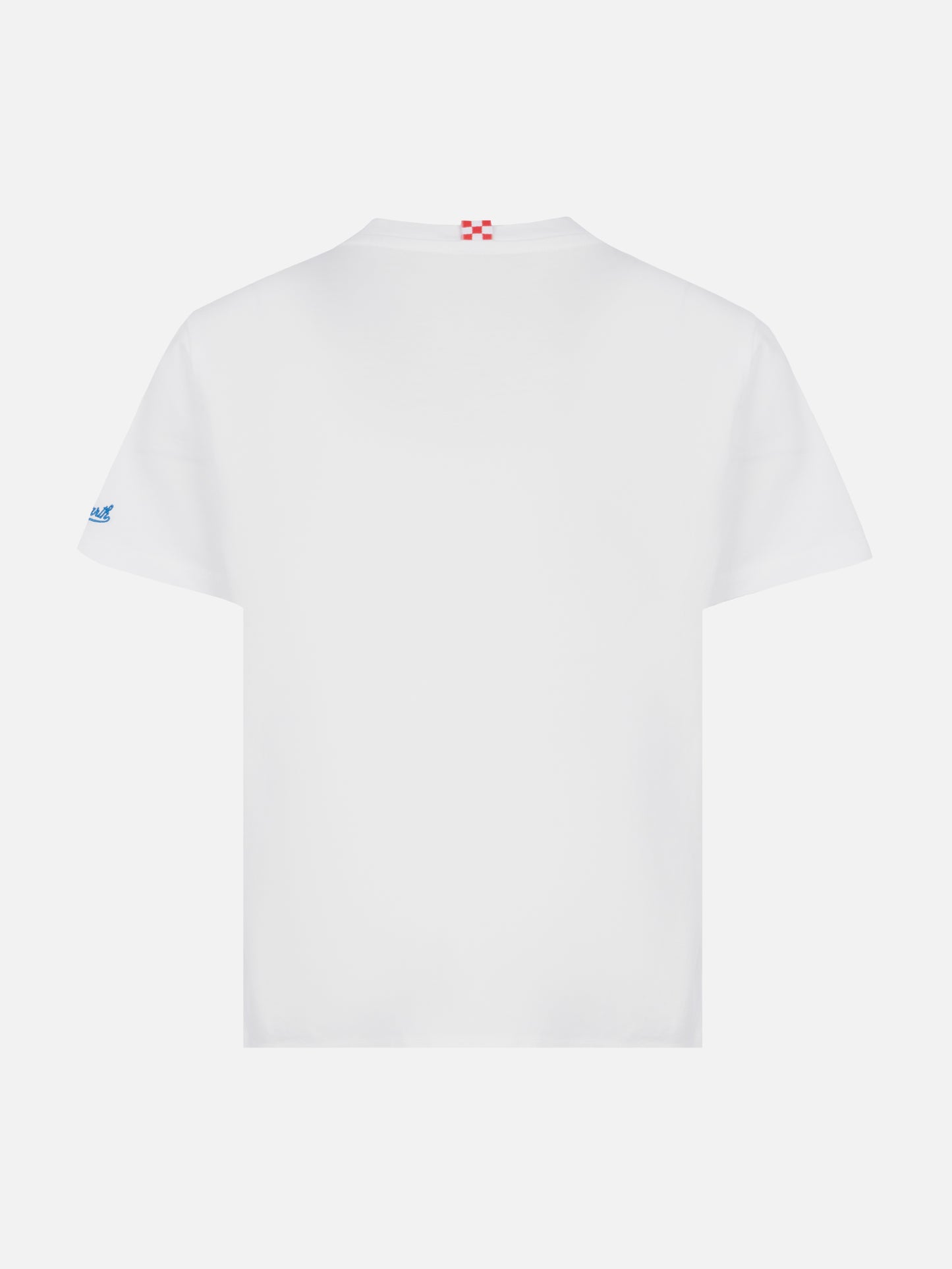 Cotton t-shirt with Surfing in St. Barth embroidery and Superman print | MARVEL SPECIAL EDITION - MC2 Saint Barth