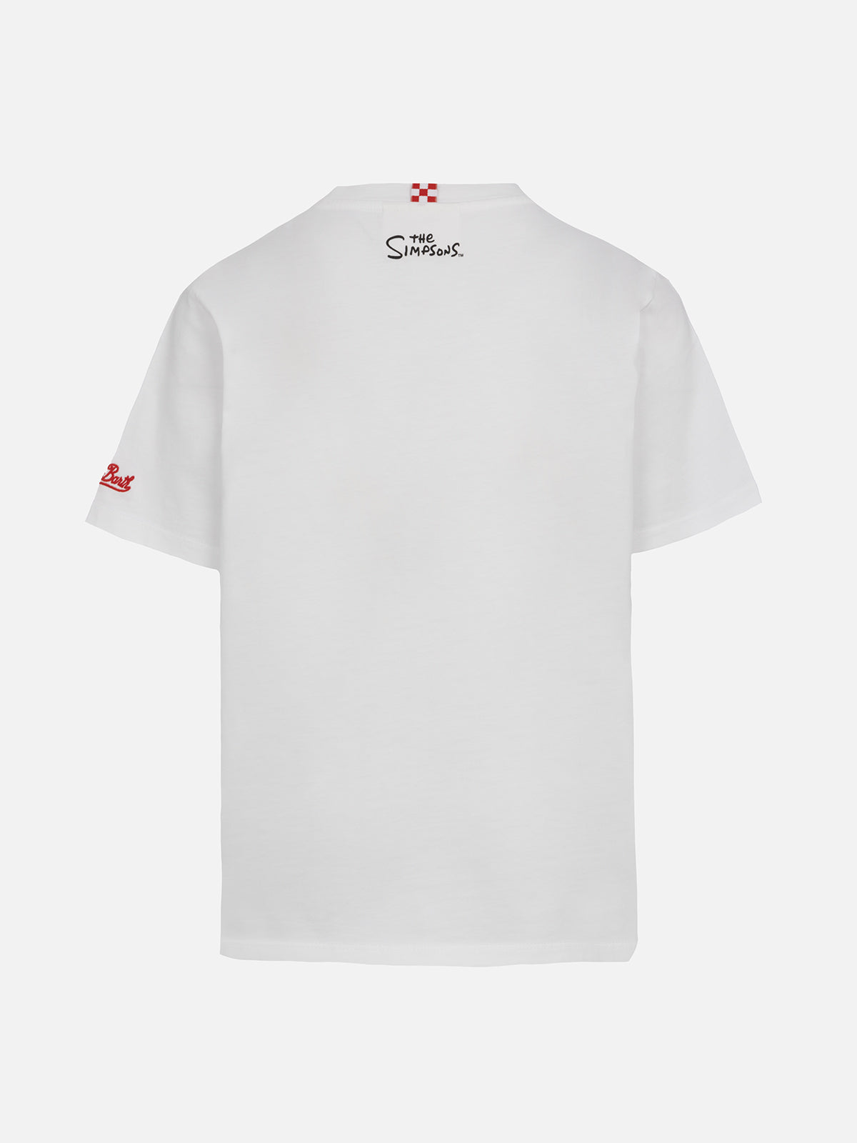 Boy cotton t-shirt with Bart print and embroidery | THE SIMPSON SPECIAL EDITION - MC2 Saint Barth