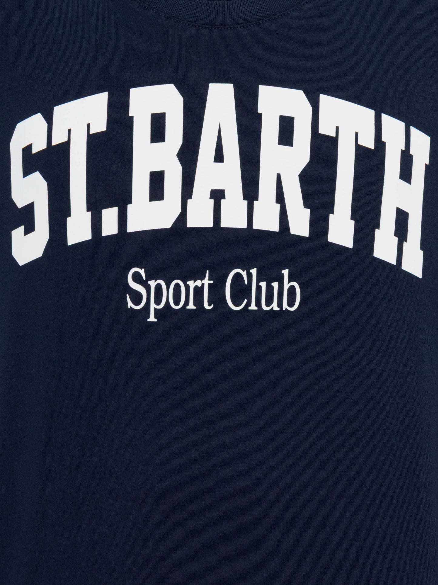 Organic cotton T-shirt with St. Barth sport club print - MC2 Saint Barth