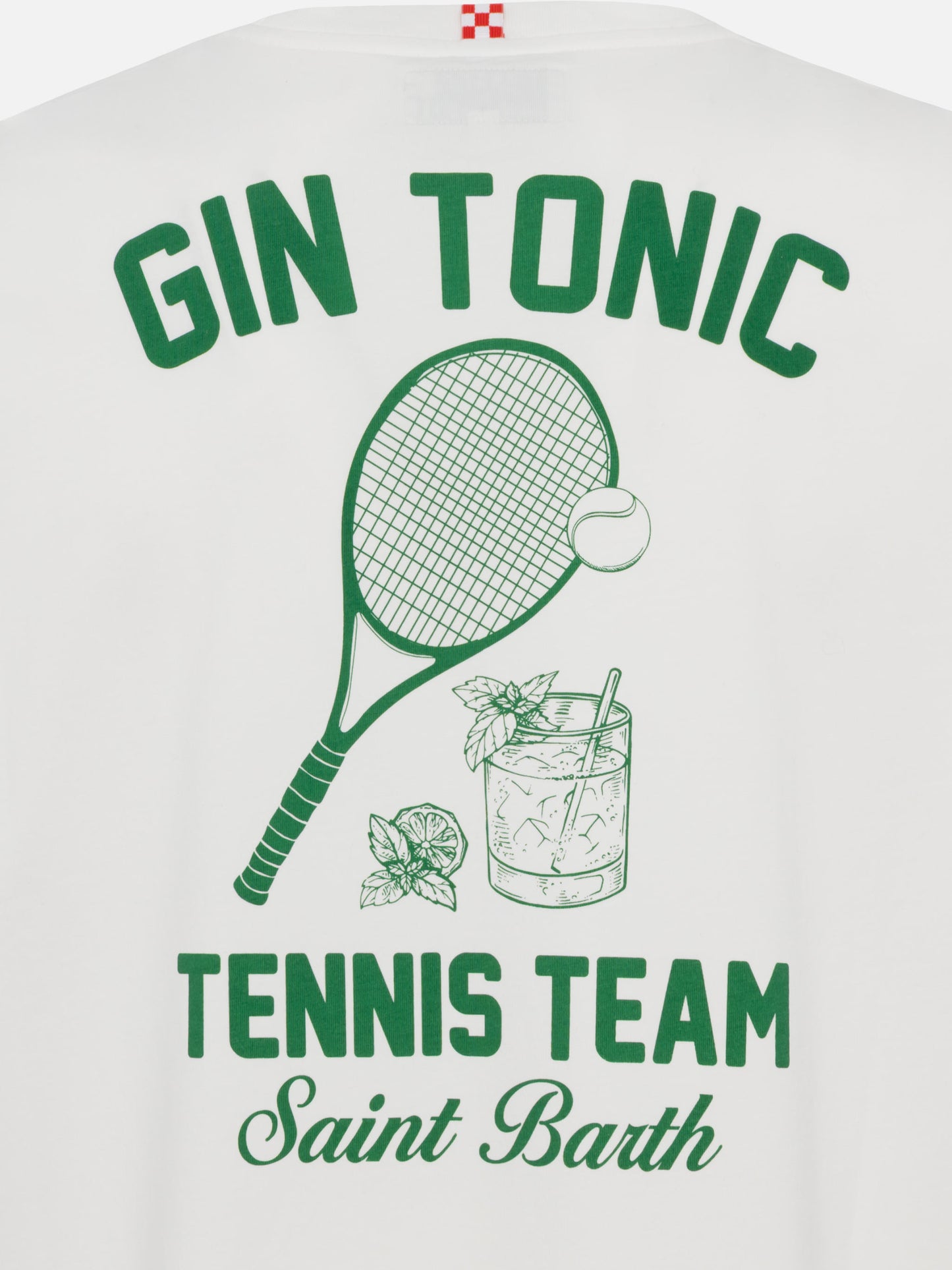 Cotton T-shirt with Gin Tonic small print - MC2 Saint Barth