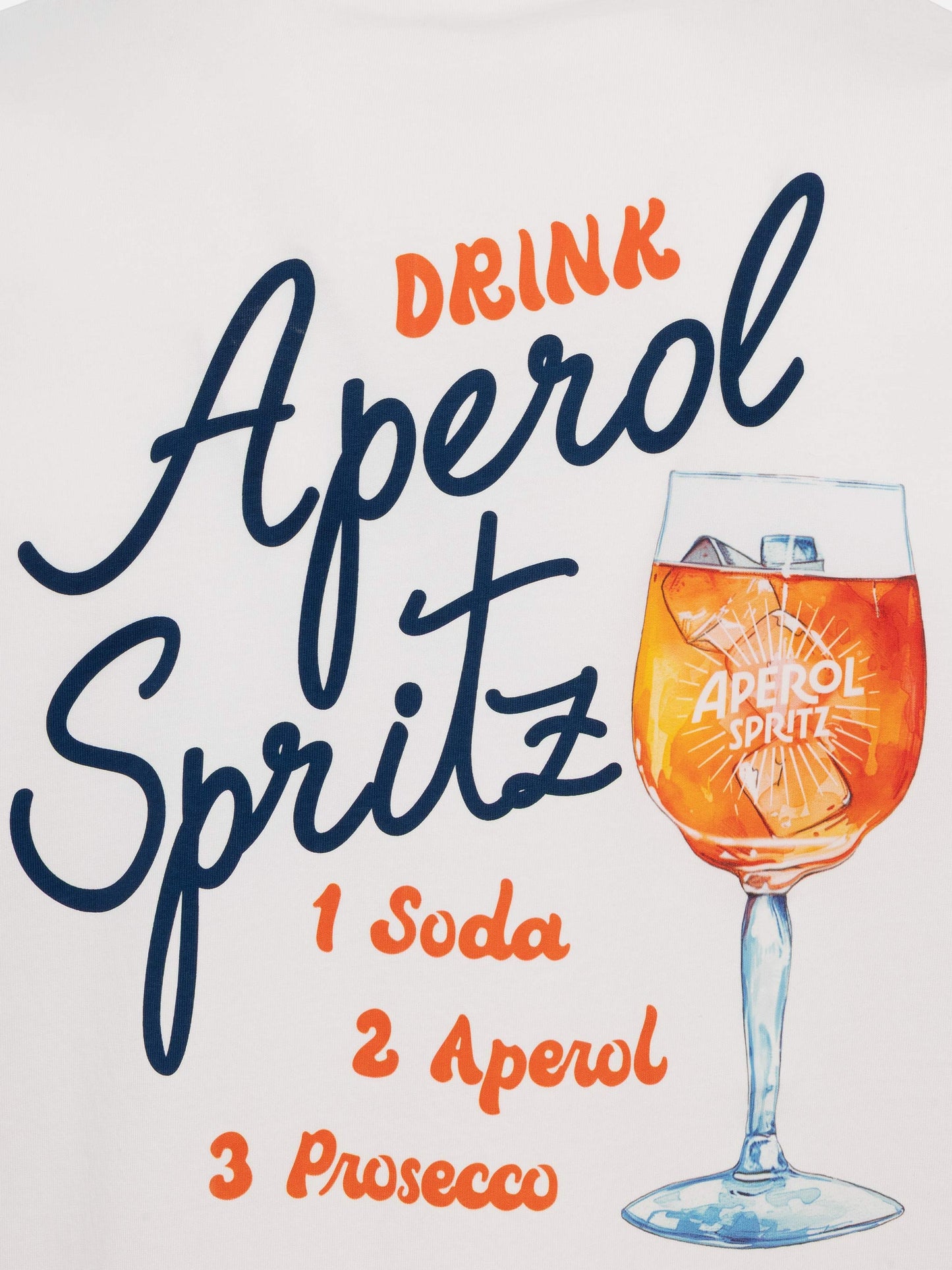 Cotton T-shirt with Aperol Spritz drink print | APEROL SPECIAL EDITION - MC2 Saint Barth