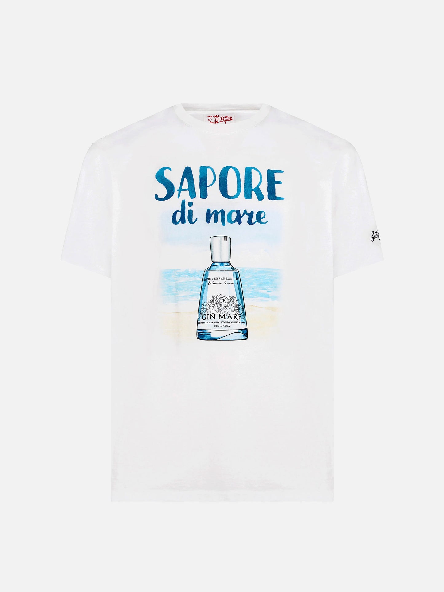 T-shirt da uomo in cotone con stampa Gin | GIN MARE EDIZIONE SPECIALE