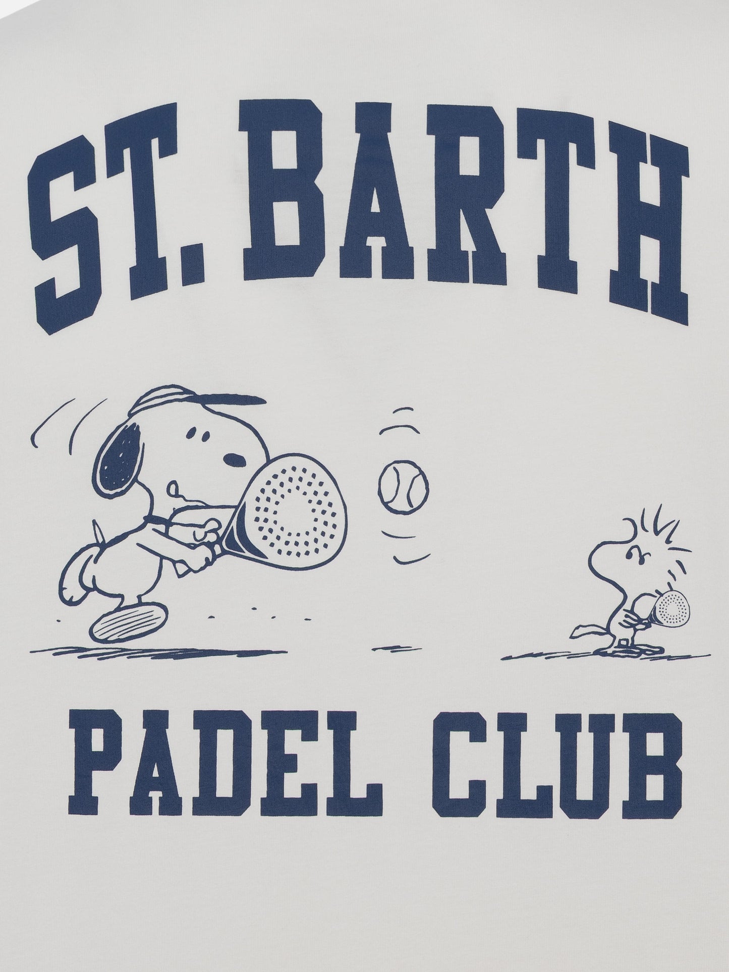 Cotton T-shirt with Snoopy padel club print | SNOOPY PEANUTS® SPECIAL EDITION - MC2 Saint Barth