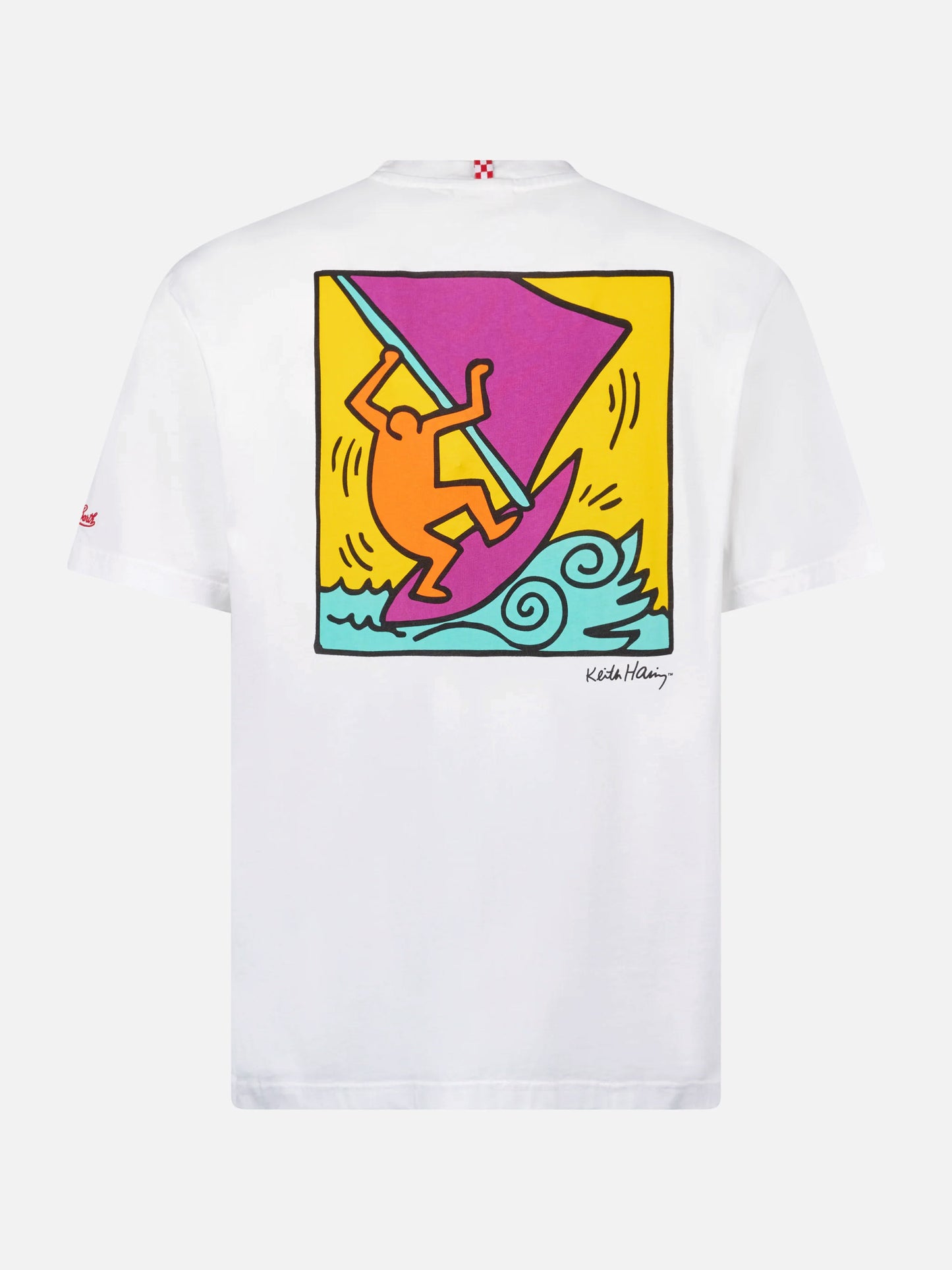 Man cotton t-shirt with Keith Haring design front and back print | KEITH HARING SPECIAL EDITION