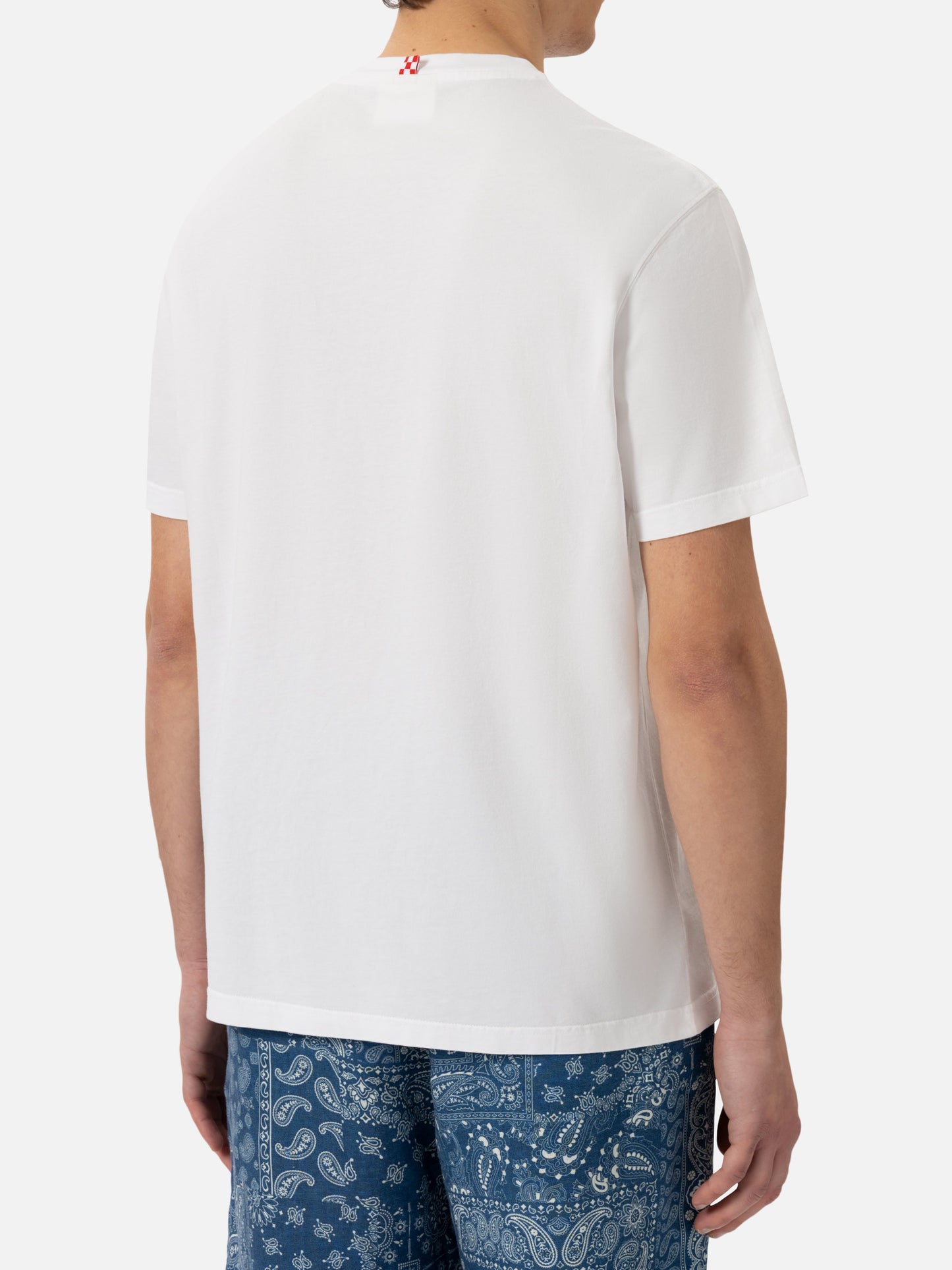 Cotton T-shirt with Aperitivo a Portofino embroidery | PORTOFINO DRY GIN SPECIAL EDITION - MC2 Saint Barth