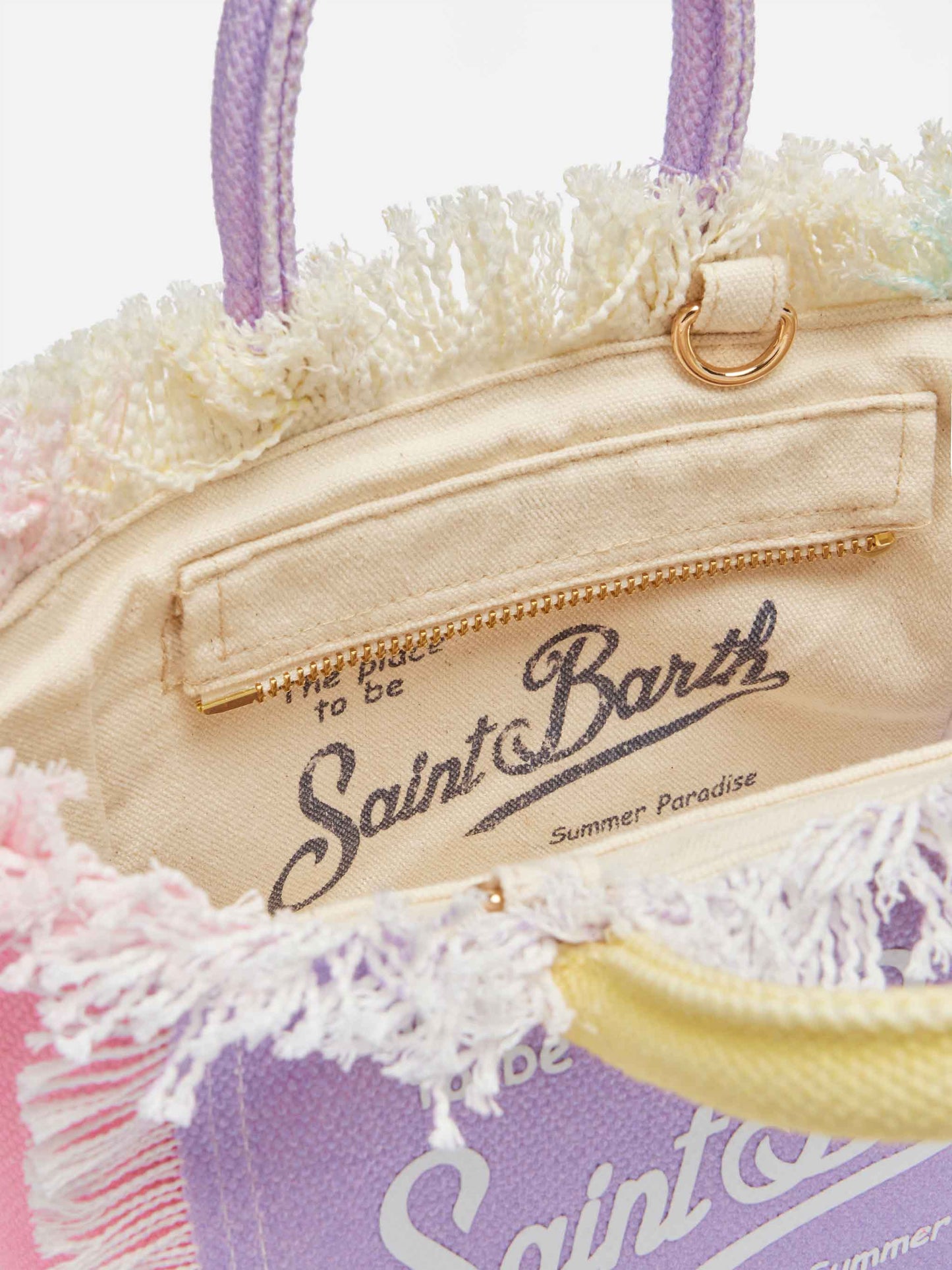 Color block cotton canvas Mini Vanity bag - MC2 Saint Barth