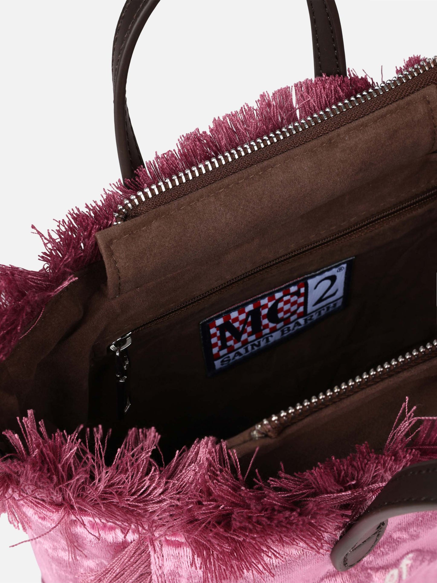 Mini Vanity pink chenille handbag - MC2 Saint Barth