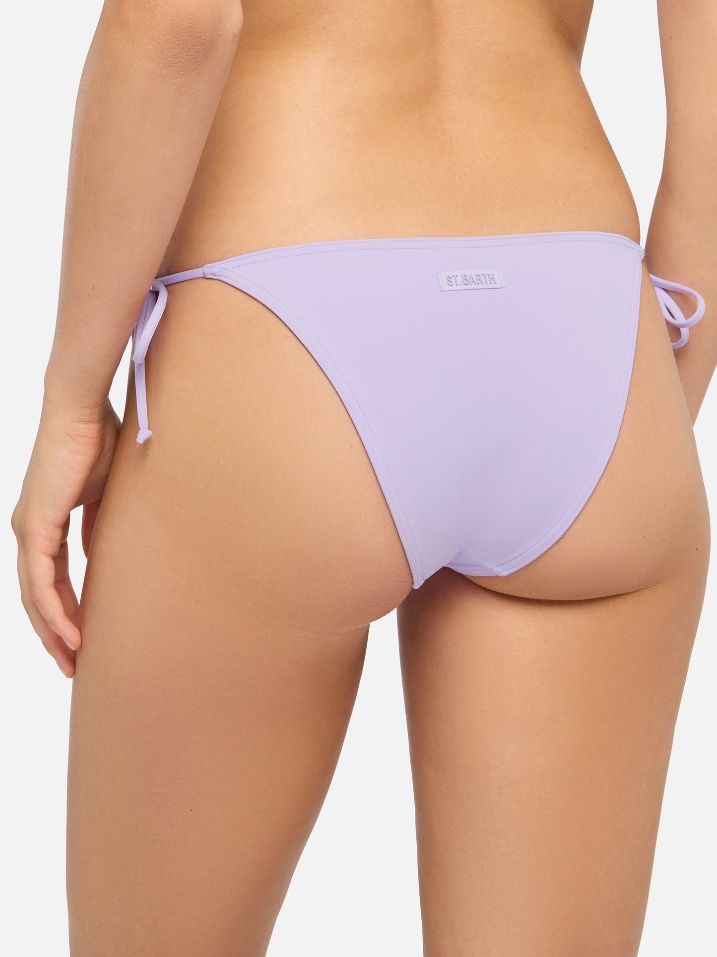 Bikini triangolo Leah Virgo con slip classici in lilla