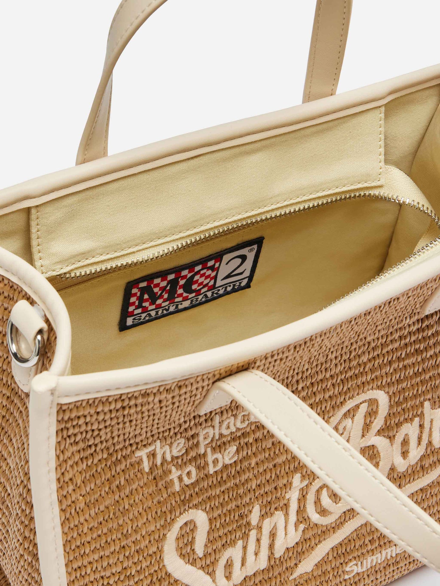 Brown Vivian Midi Straw handbag - MC2 Saint Barth