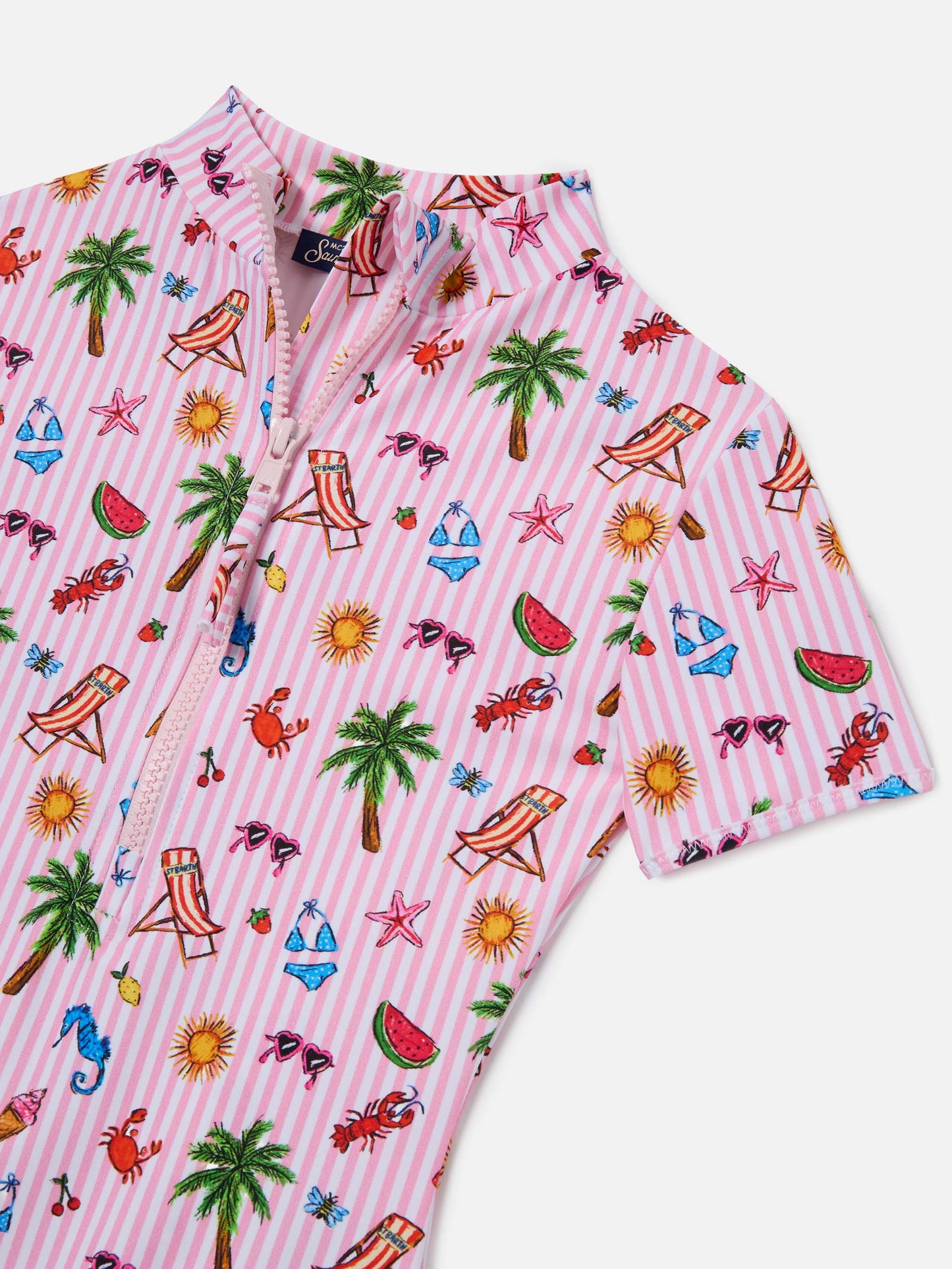 Costume intero Waikiki stampa sketch multicolore