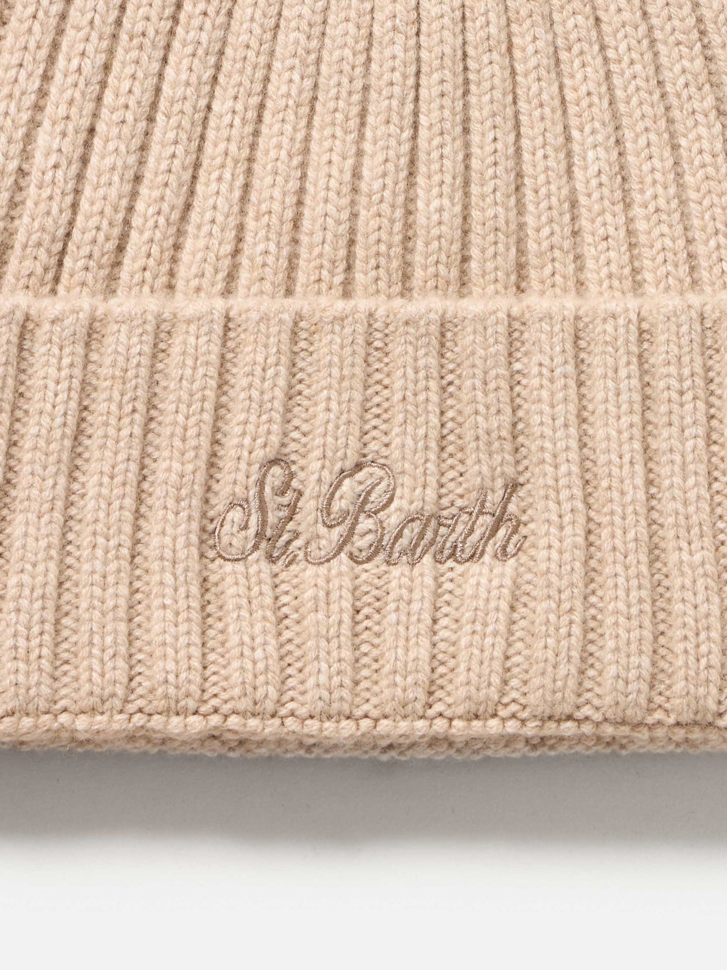Man beige cashmere blend hat Wengen - MC2 Saint Barth