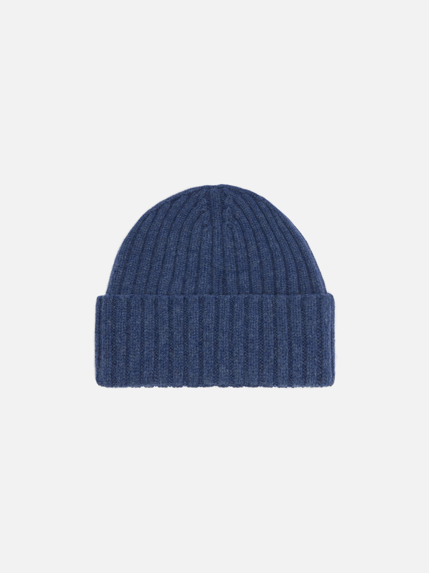 100% WOOL Wengen beanie in denim blue