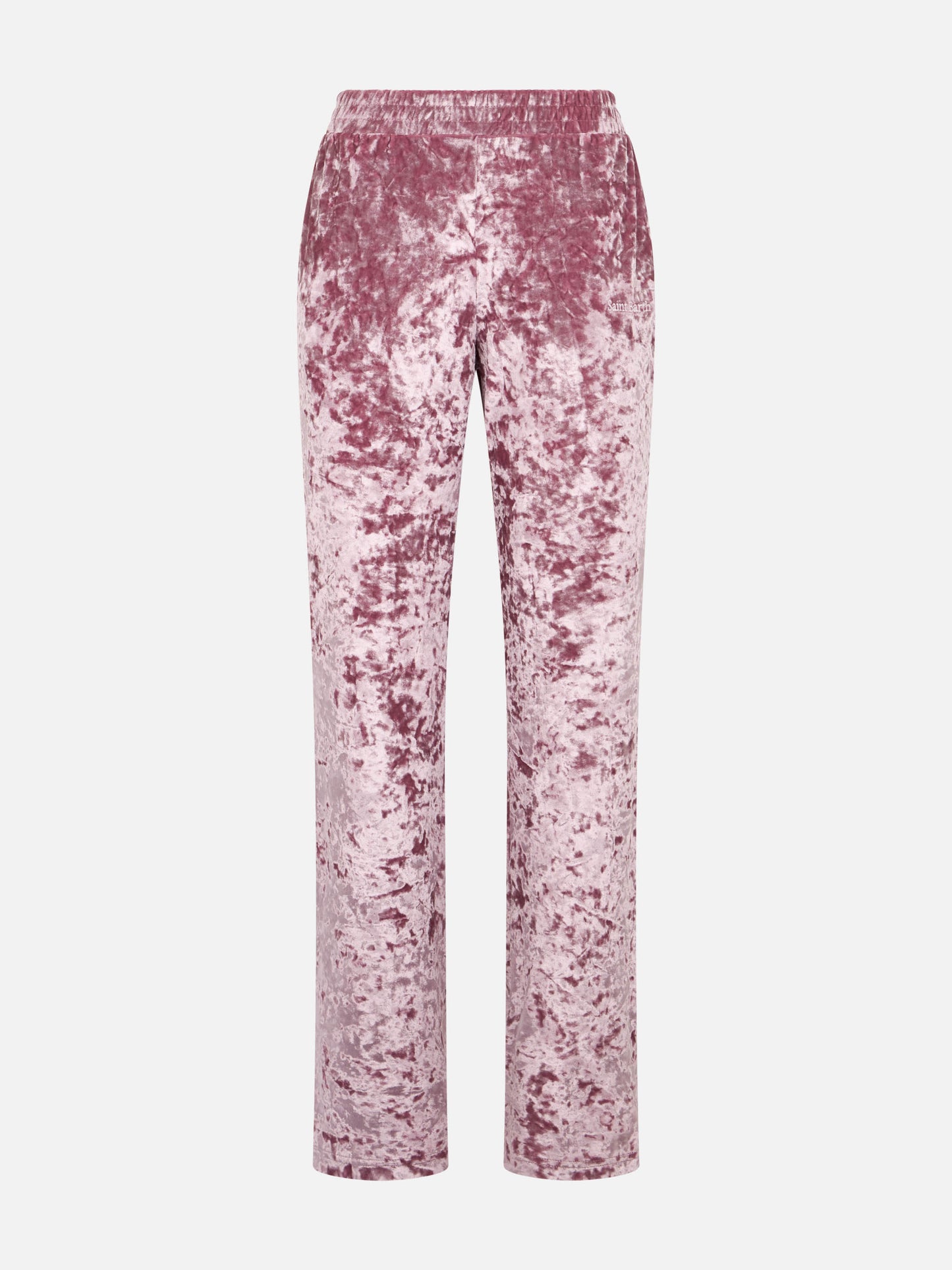 Woman pink chenille jogger pants Yvonne - MC2 Saint Barth