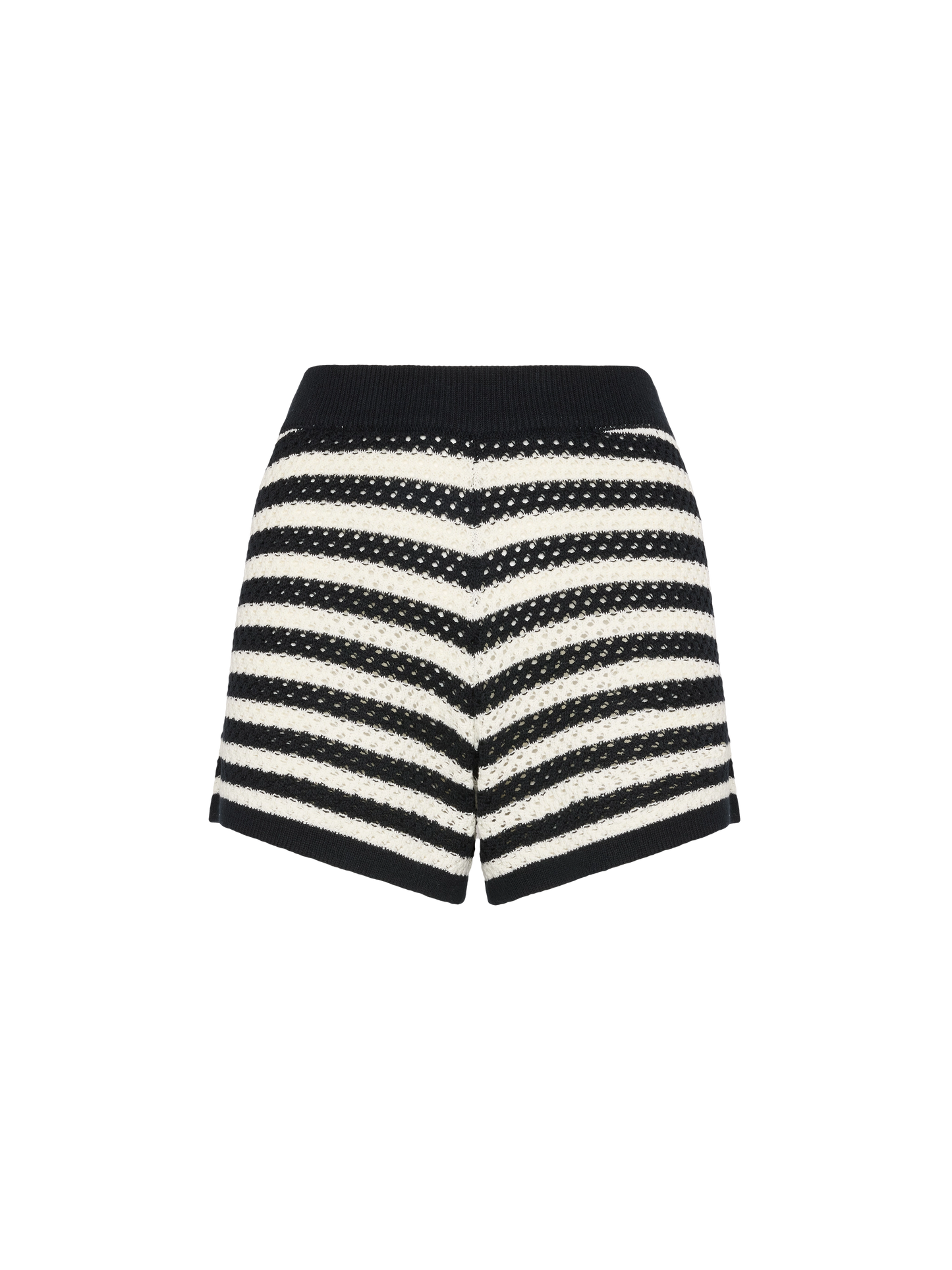 Yvette black striped knit polo - MC2 Saint Barth