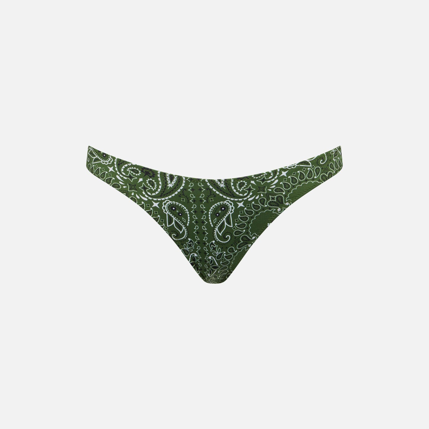 Woman cheeky swim briefs with bandanna print - MC2 Saint Barth