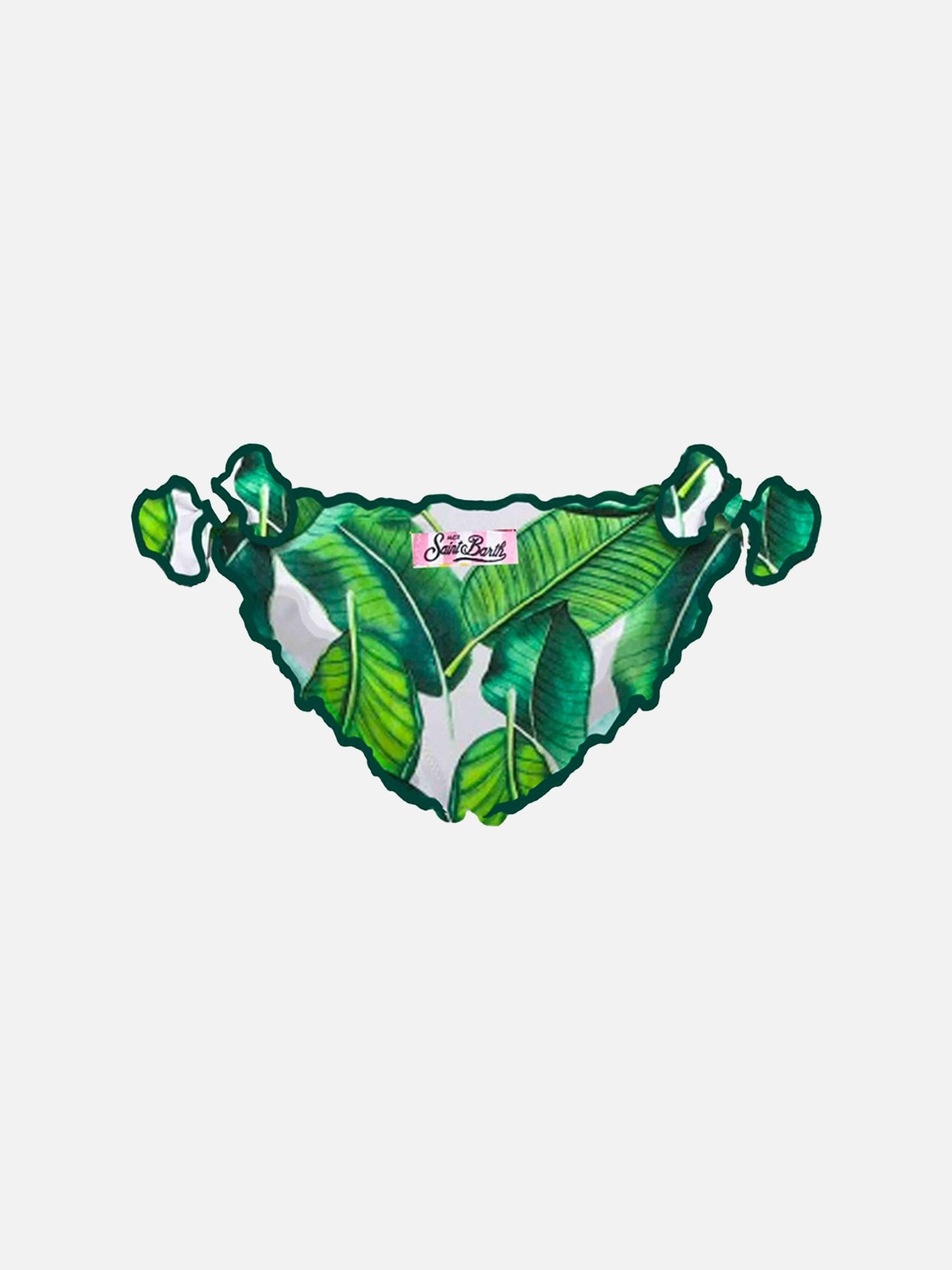 Girl swim briefs with tropical print - MC2 Saint Barth