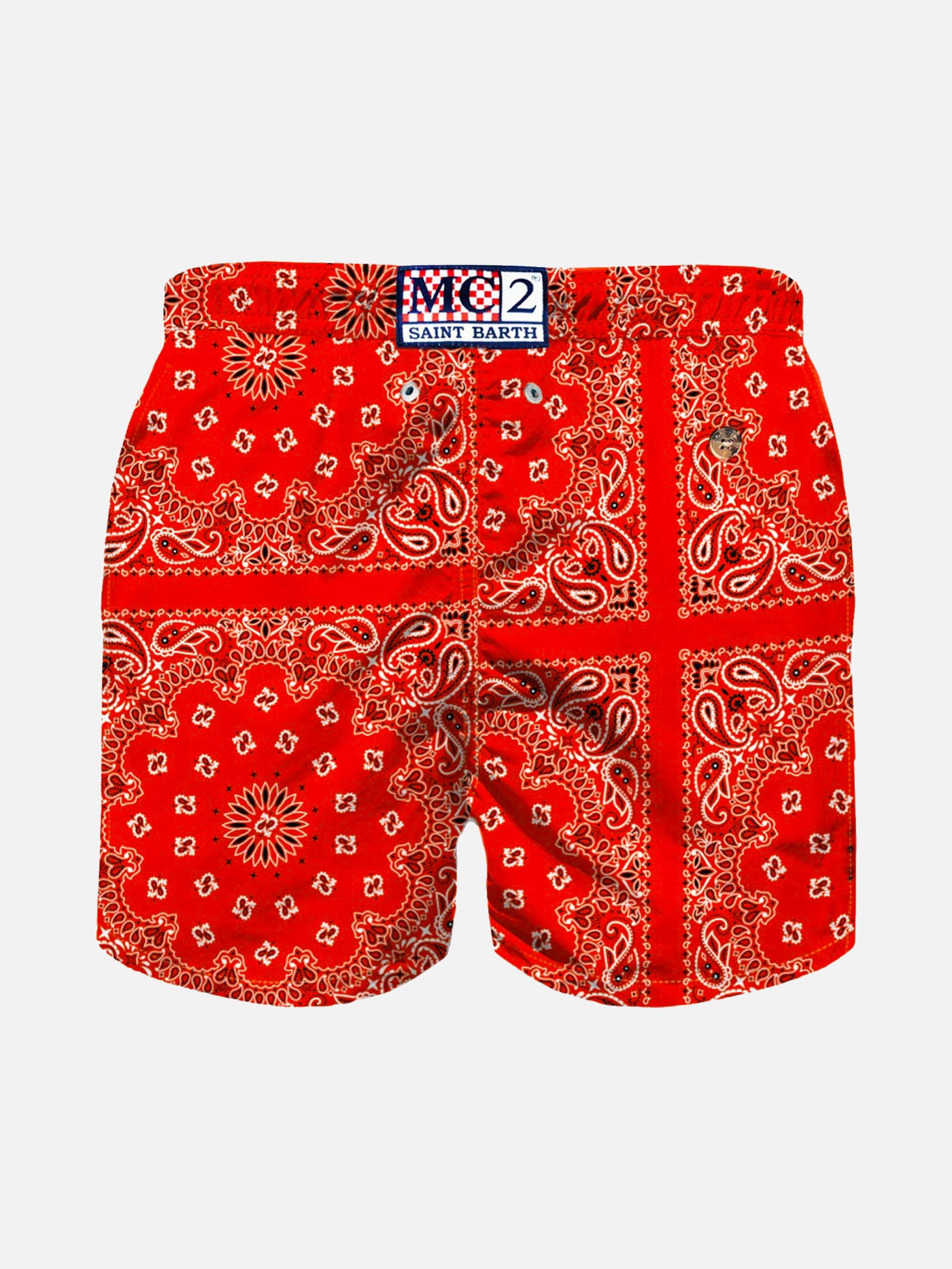 Boy swim shorts with bandanna print - MC2 Saint Barth