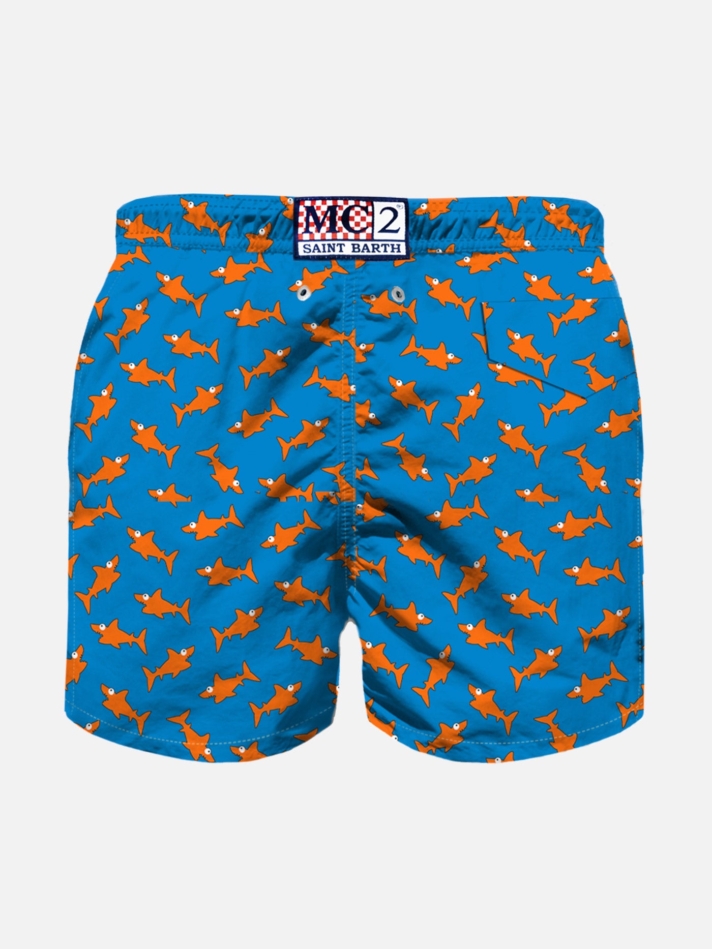 Boy swim shorts with sharks print - MC2 Saint Barth