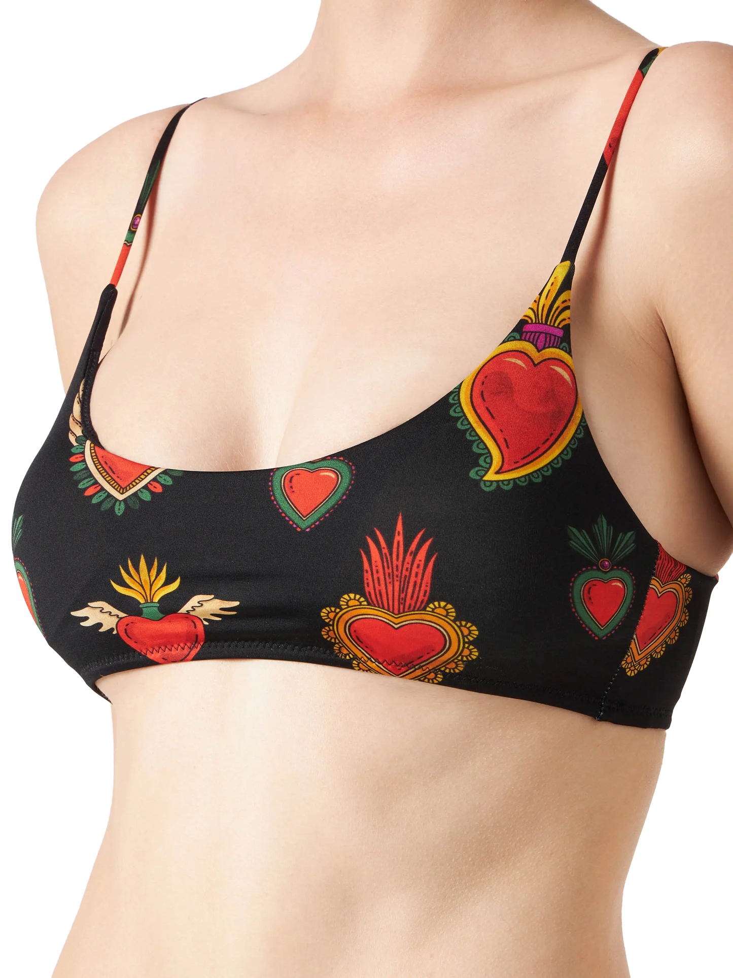 Woman sacred hearts bralette bikini - MC2 Saint Barth