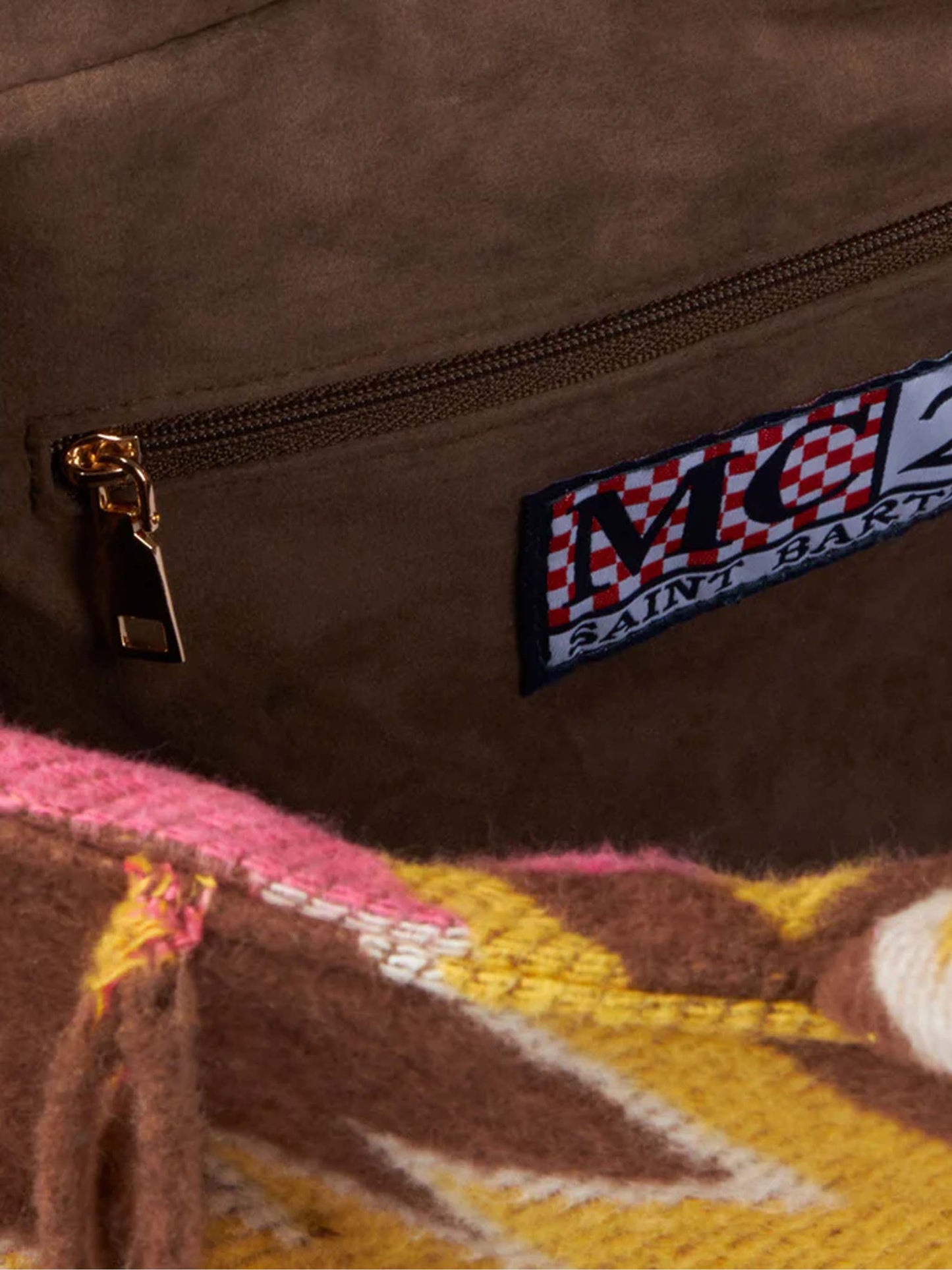 Colette blanket handbag with ethnic print - MC2 Saint Barth