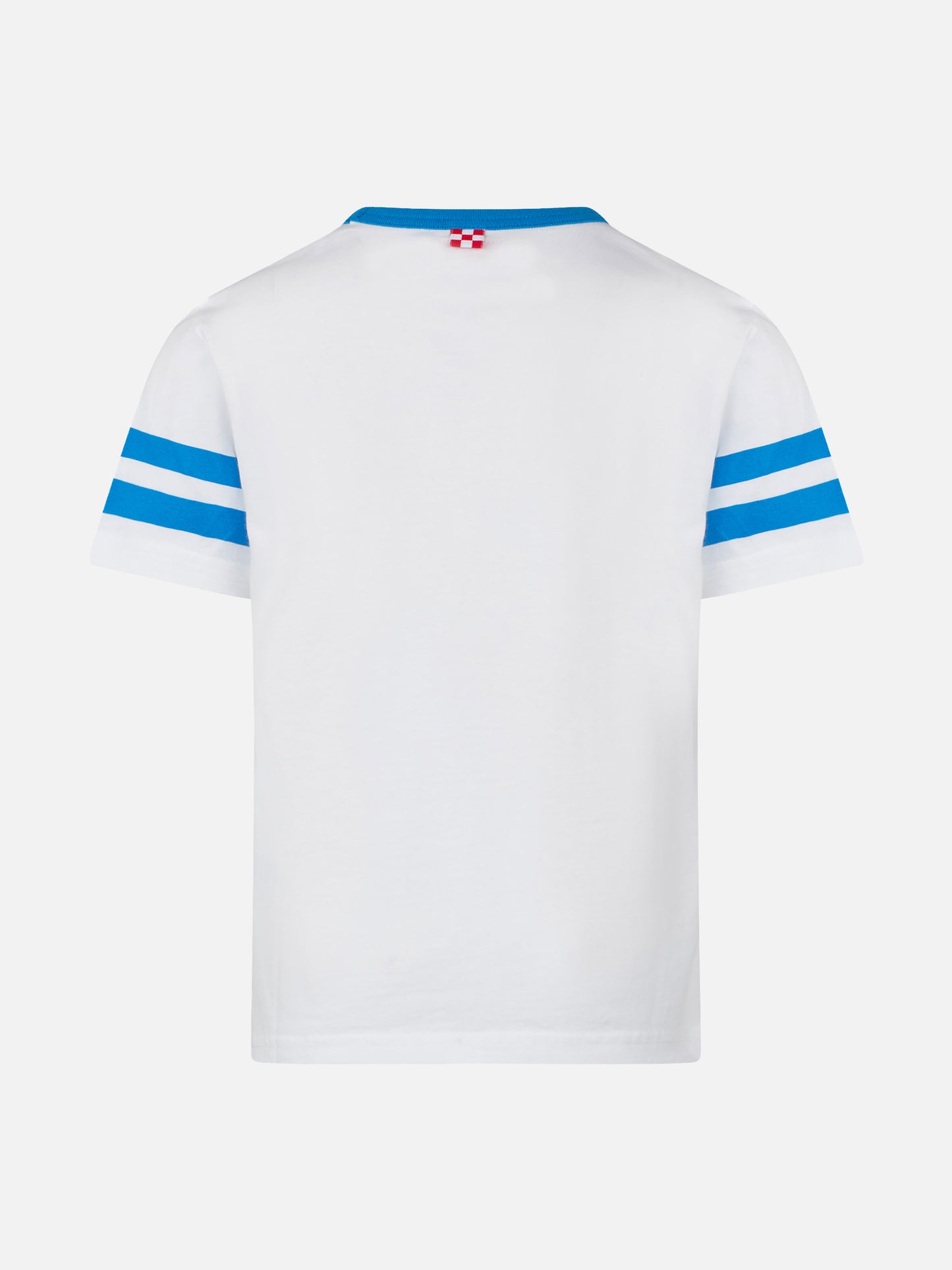 Boy cotton t-shirt with St. Barth College lettering - MC2 Saint Barth