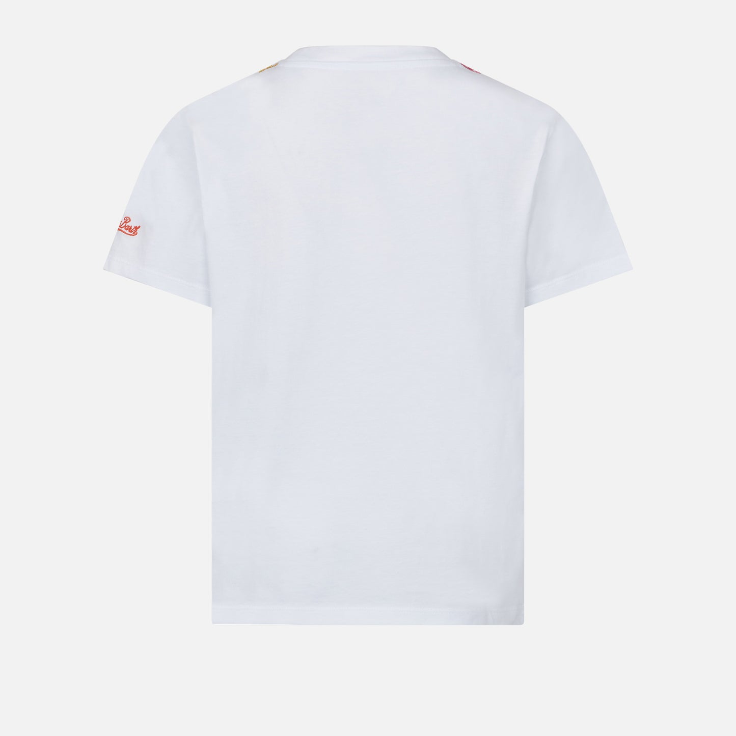 Girl t-shirt with daisy embroidery and patch - MC2 Saint Barth