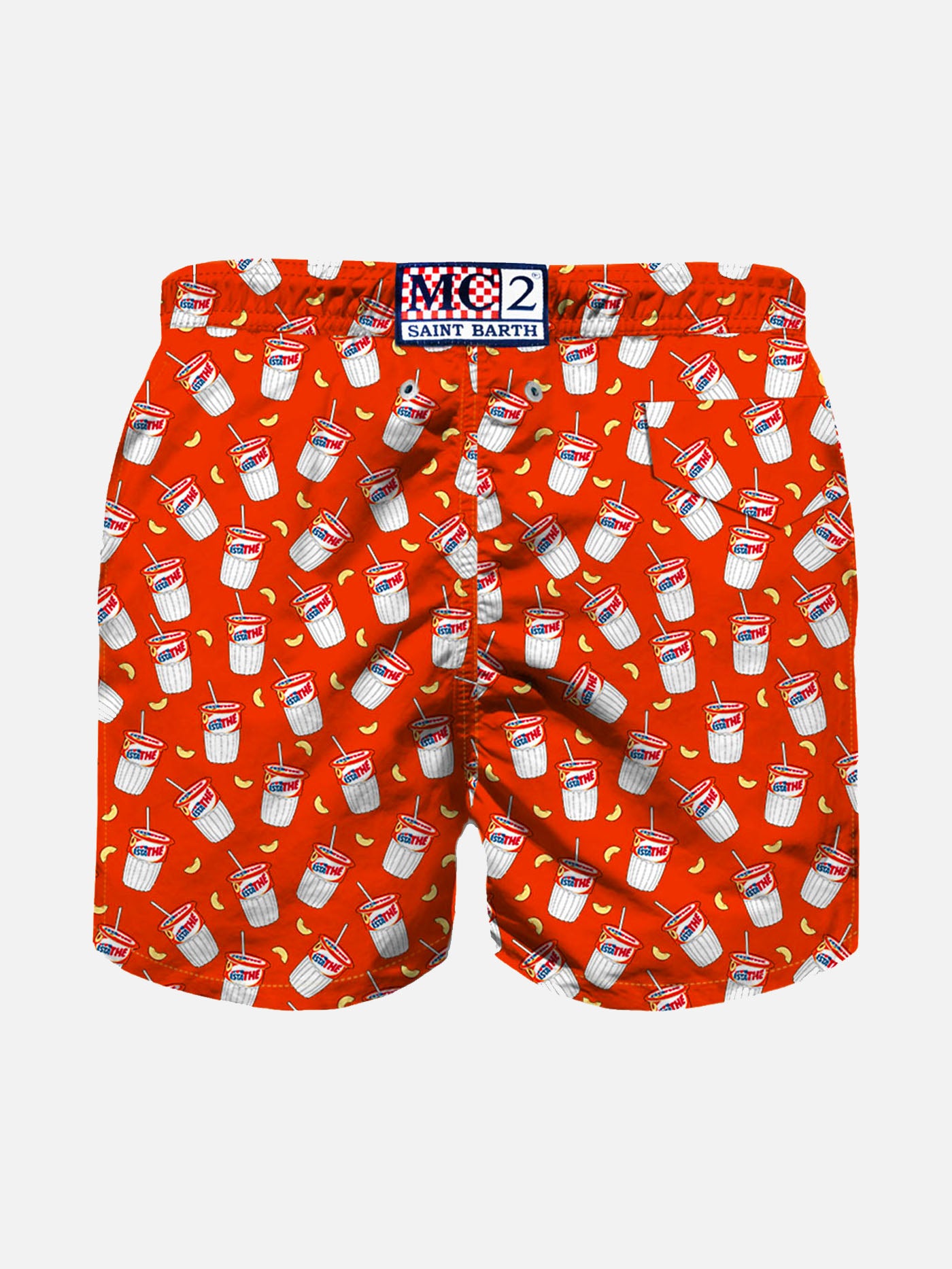 Boy swim shorts with Estathé print | Estathé® Special Edition - MC2 Saint Barth