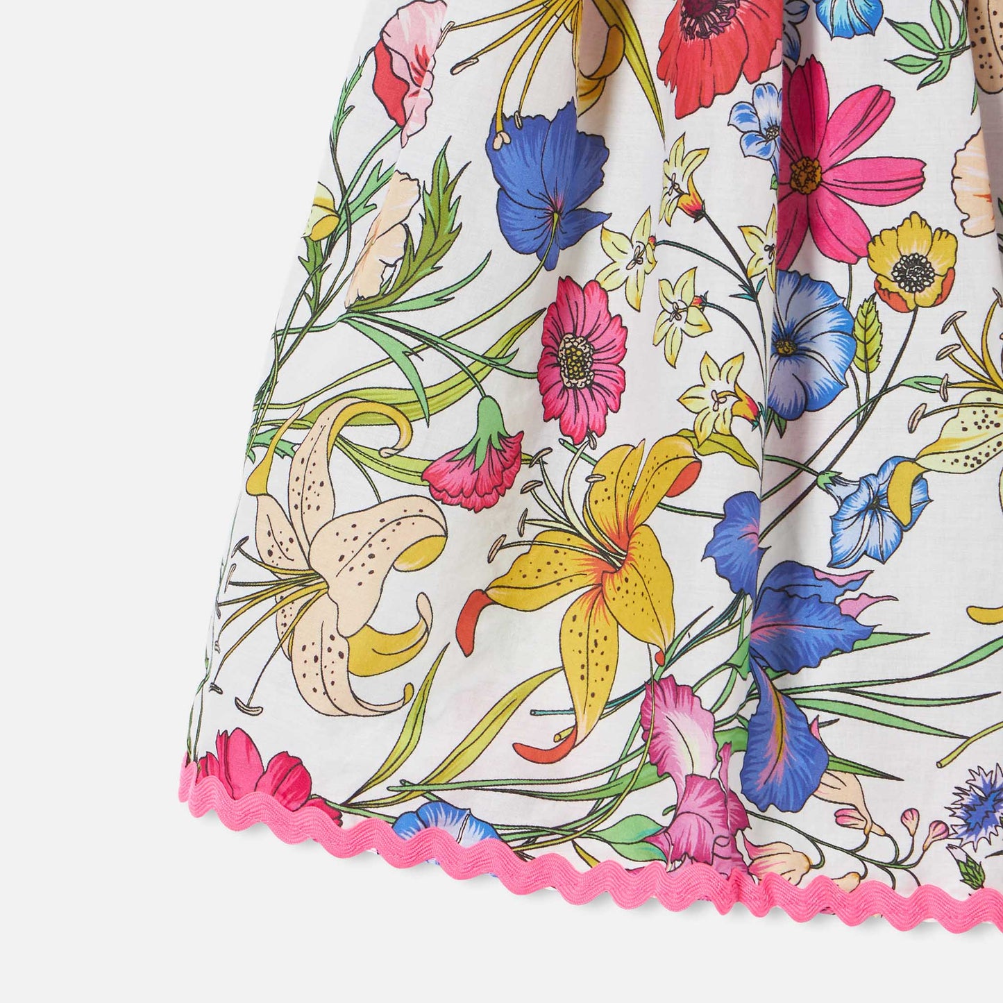 Girl dress flower print - MC2 Saint Barth