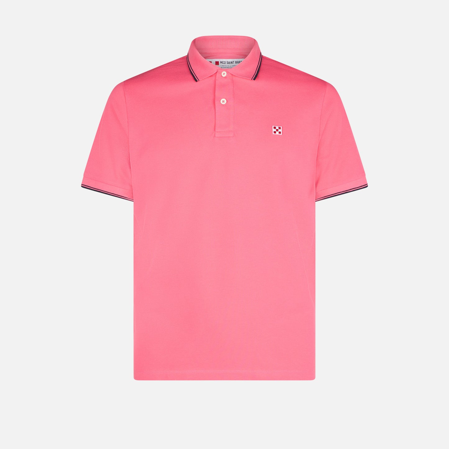 Man fluo pink polo piquet - MC2 Saint Barth
