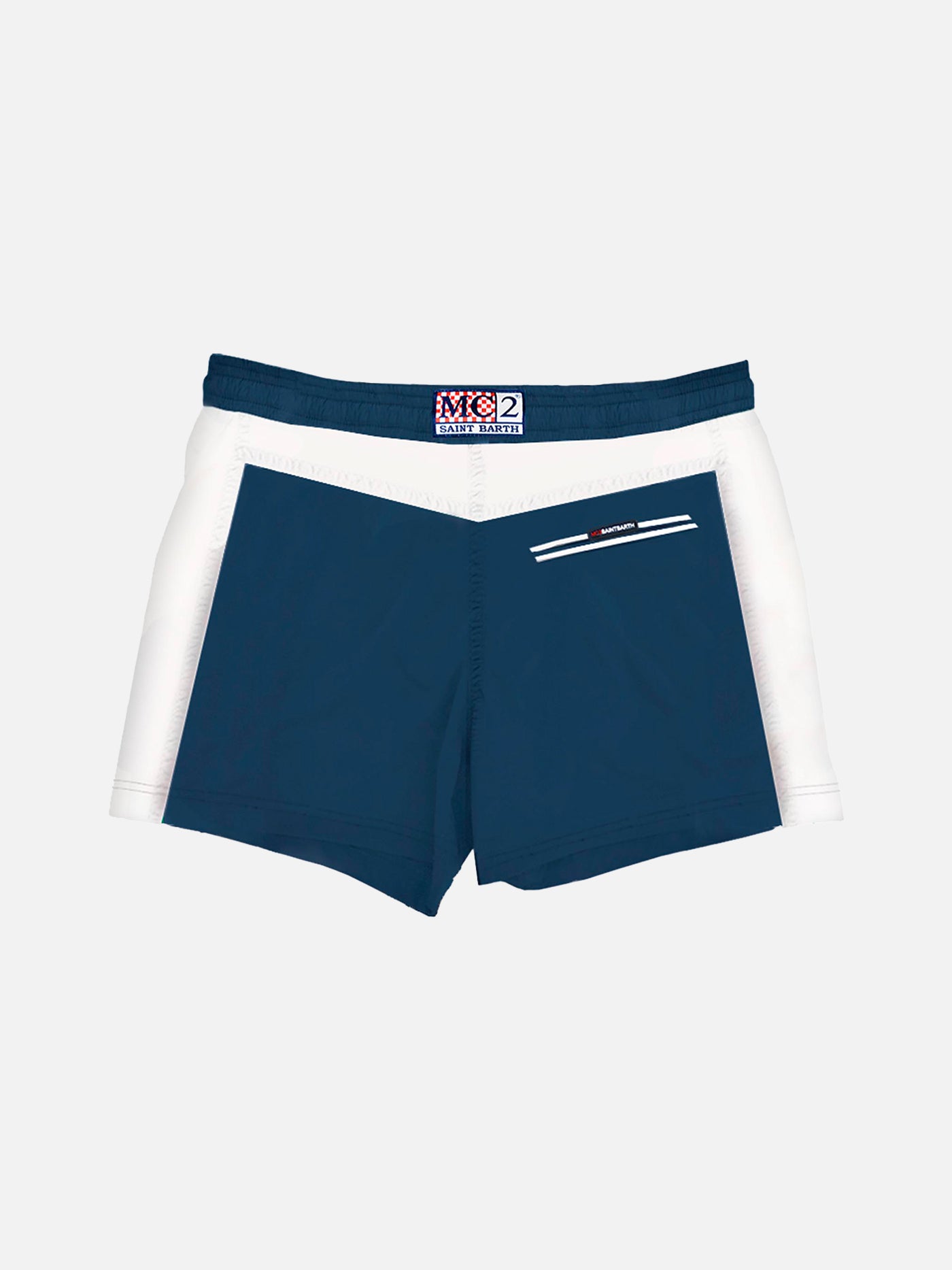 Boy swimshorts with bands and patch - MC2 Saint Barth