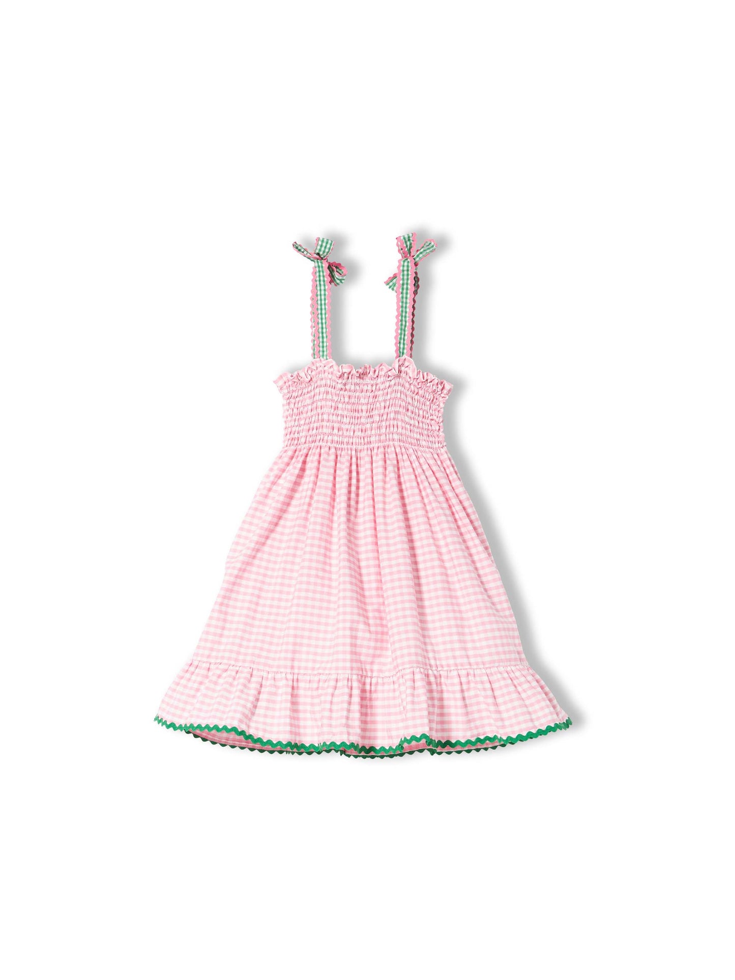 Girl dress with gingham print - MC2 Saint Barth