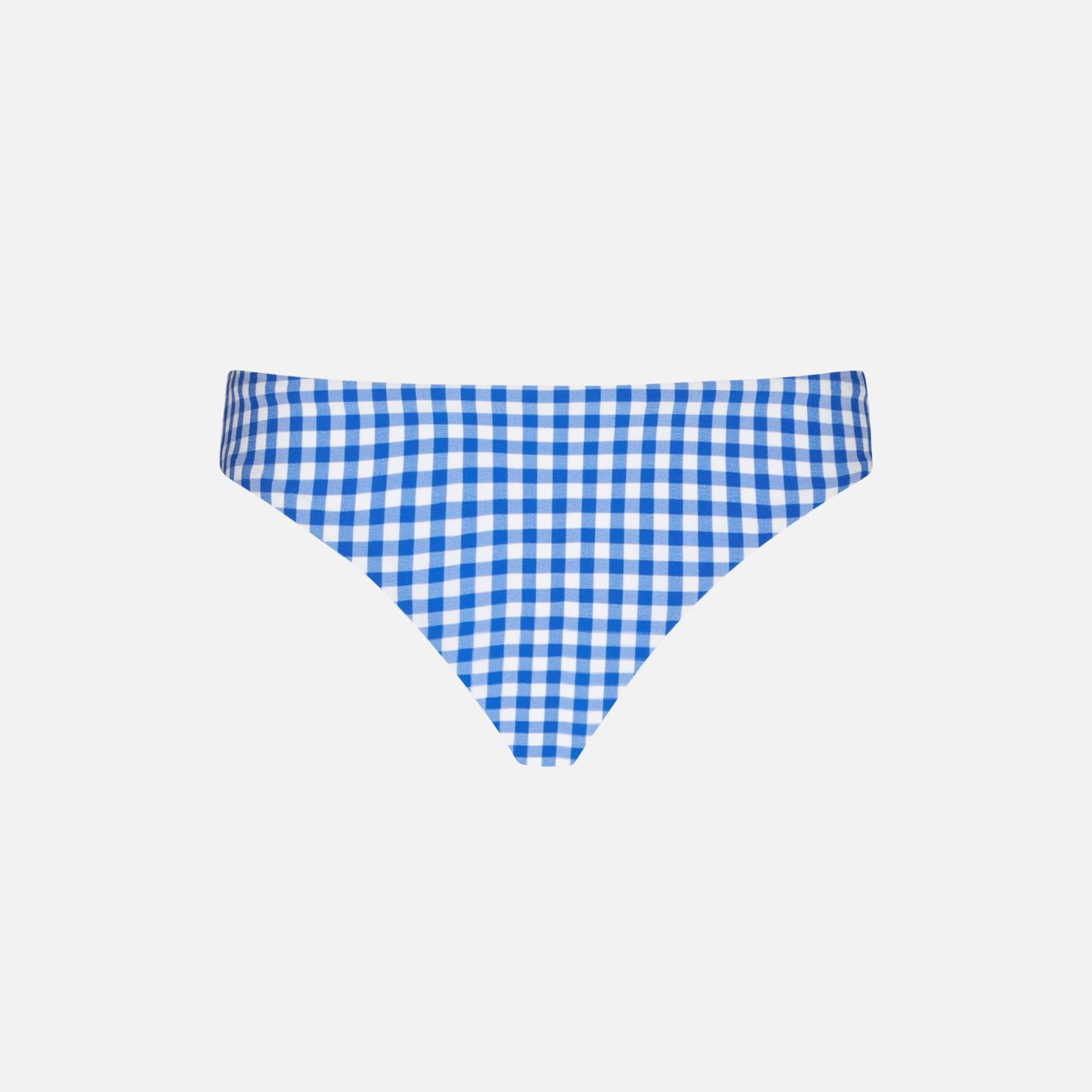 Girl swim briefs with white and bluette vichy print - MC2 Saint Barth