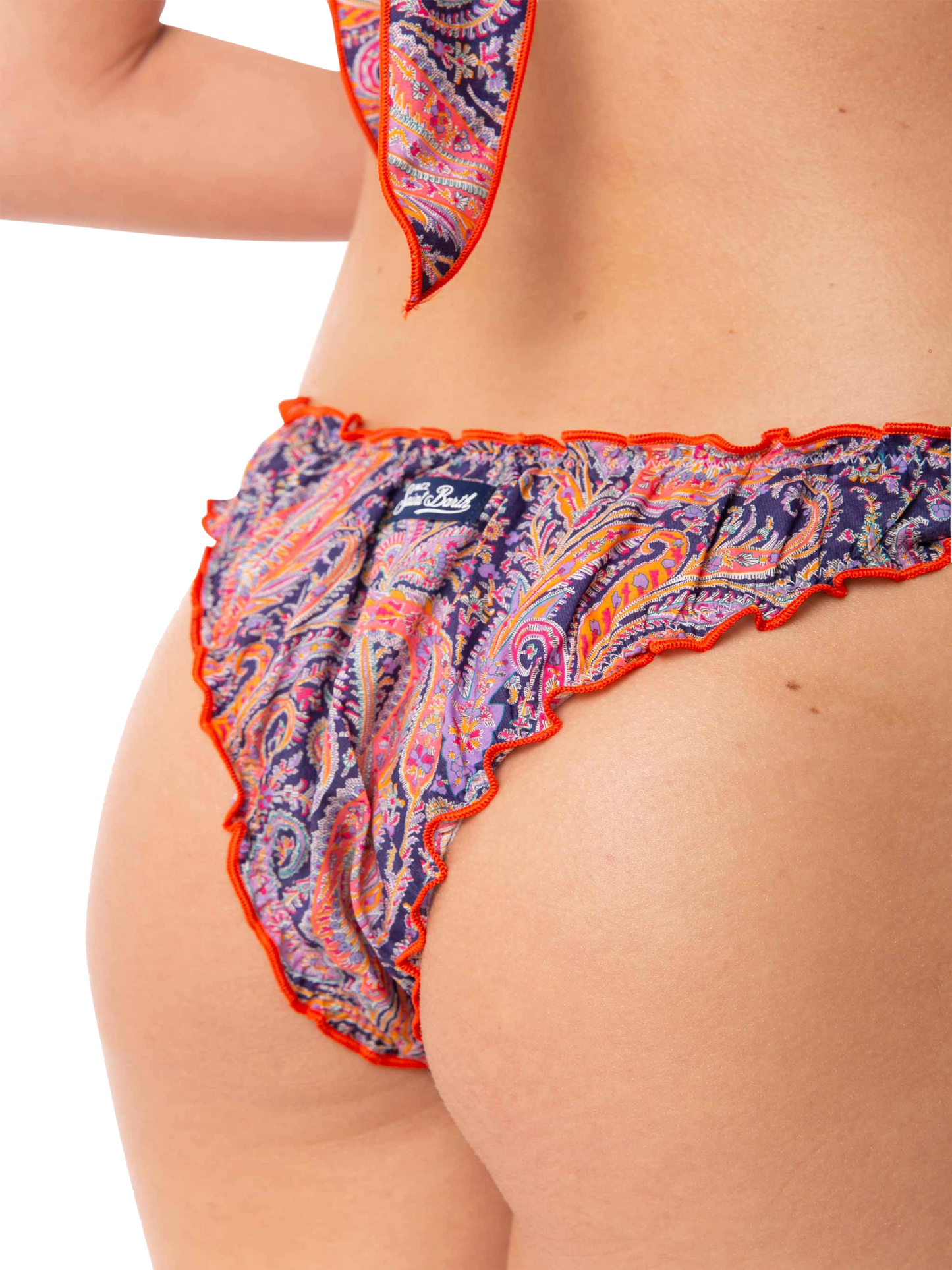 Woman cheeky swim briefs with Liberty print | Made with Liberty fabric - MC2 Saint Barth