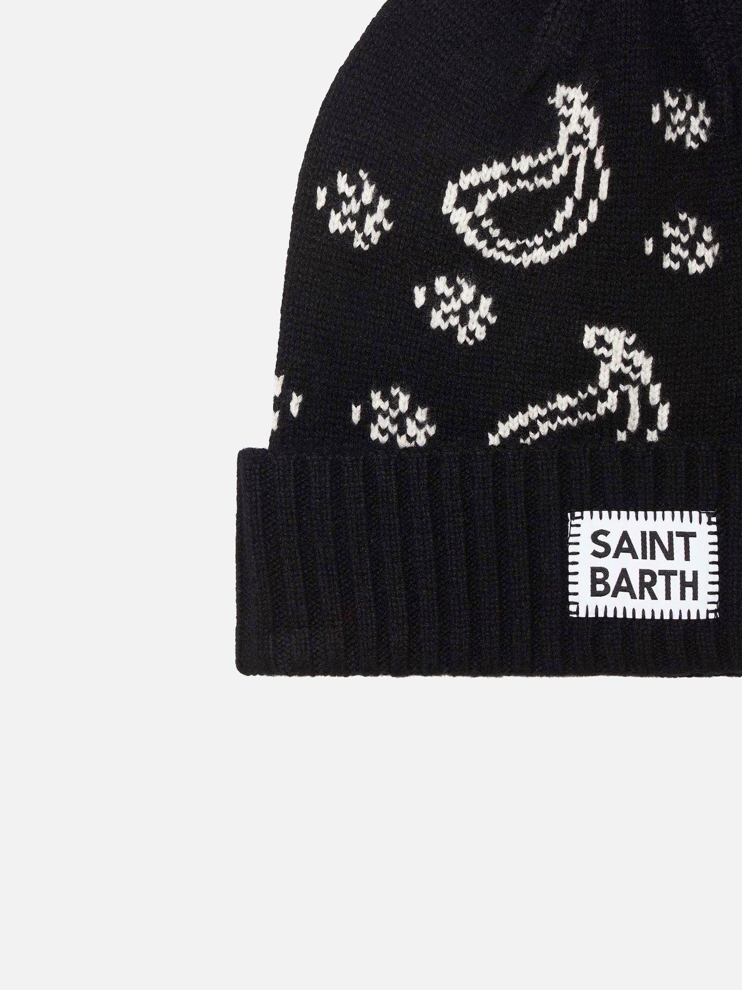 Man beanie with bandanna print - MC2 Saint Barth